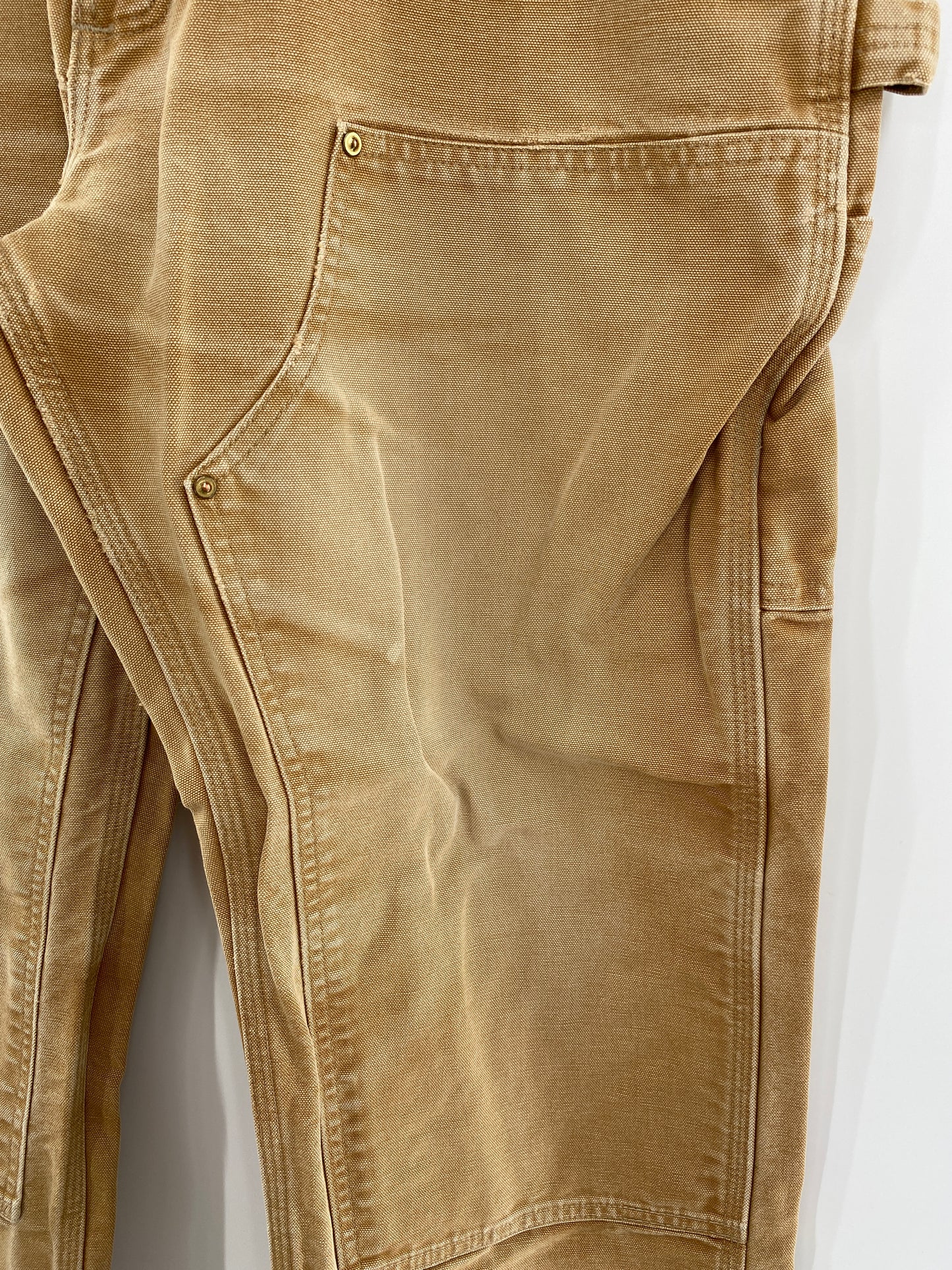 Vintage CARHARTT Made in USA Size W34xL28 Double Knee Duck Pants / A5258