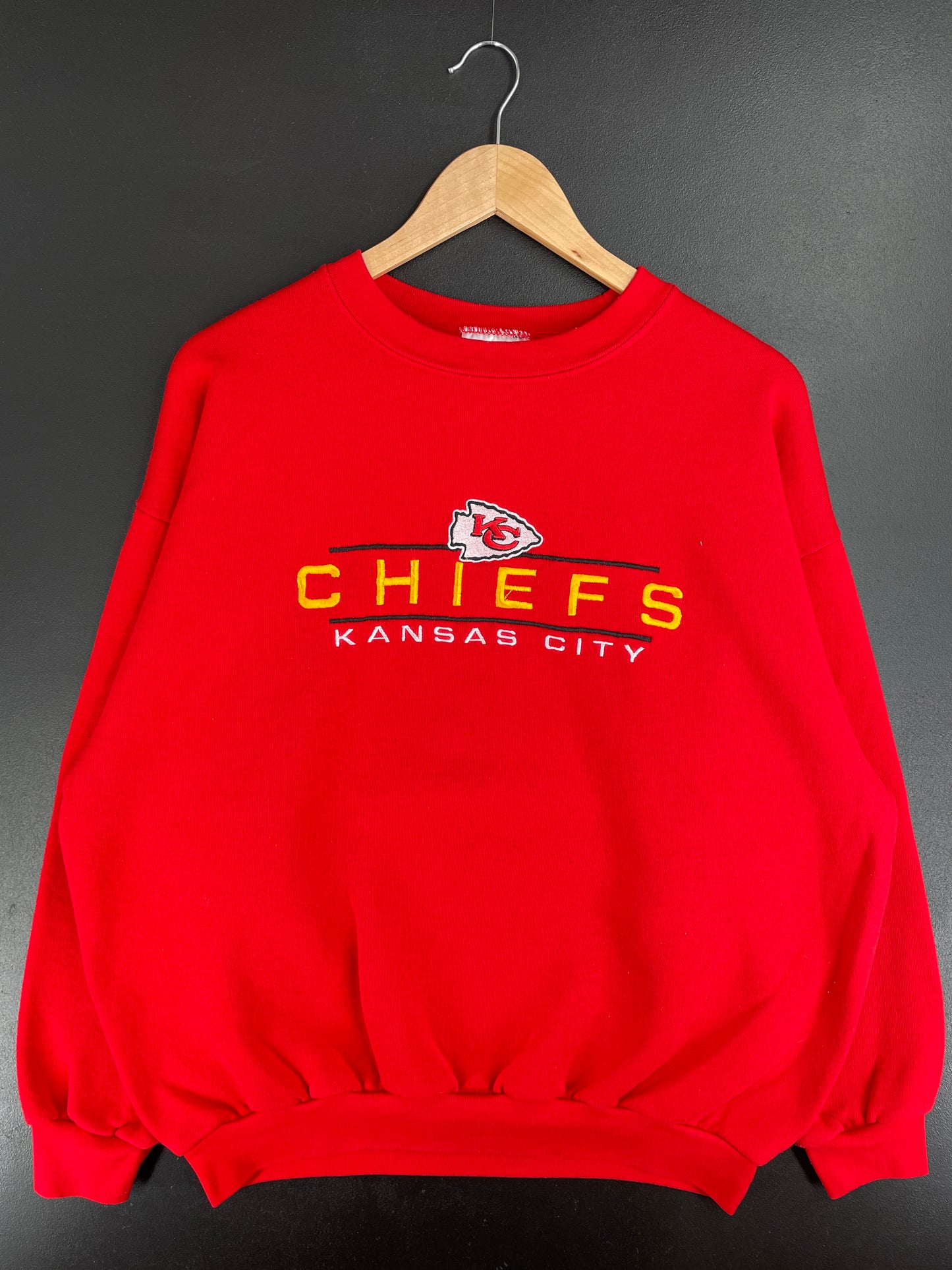 .00' KANSAS CITY CHIEFS Size XL Vintage NFL Sweat-Shirt / E2597S