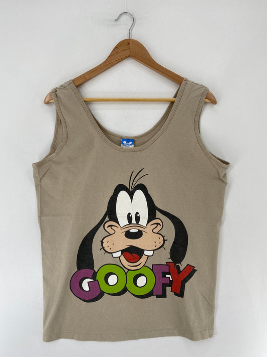 .80's DISNEY GOOFY Made in USA Size L Vintage Tank Top / E6699T