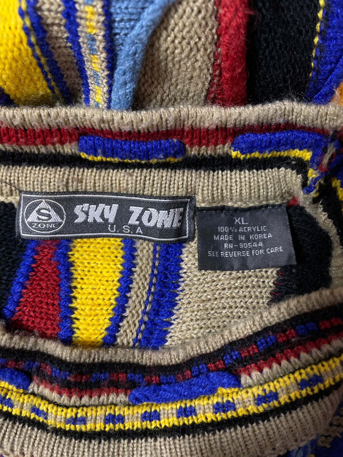 Vintage 3D COOGI- Style Size XL Knit Sweater / K1004