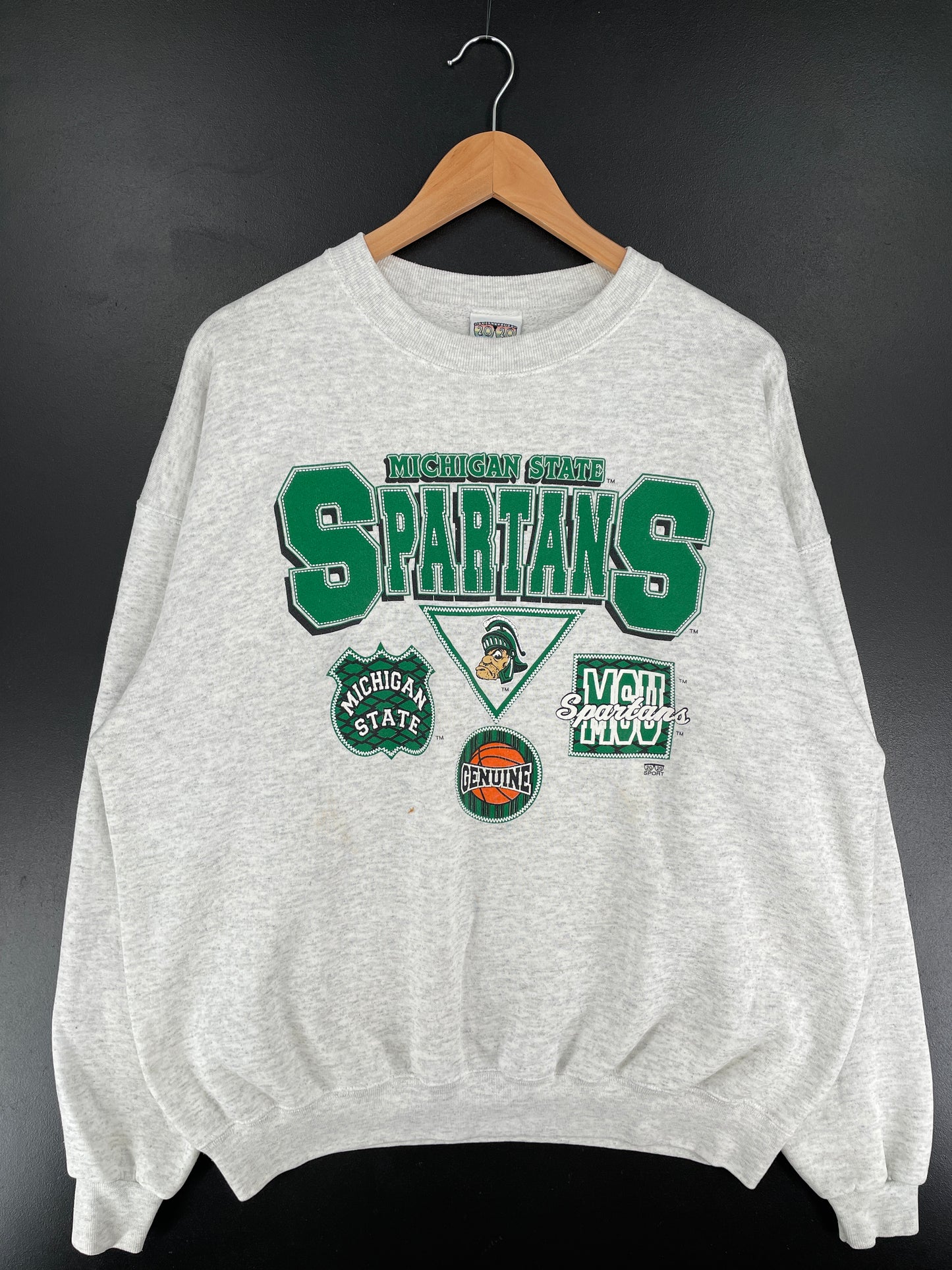 90’s MICHIGAN STATE SPARTANS Size XL Vintage College Sweat-Shirt / E6464S