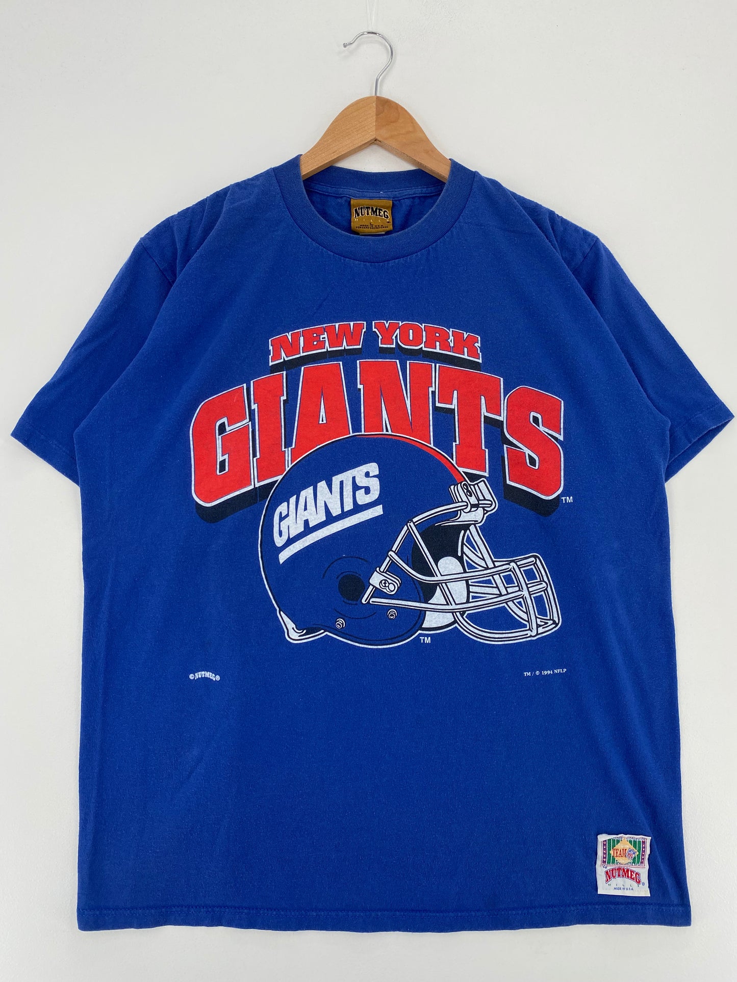 1994 NEW YORK GIANTS Made in USA Size L Vintage NFL T-Shirts / A3009