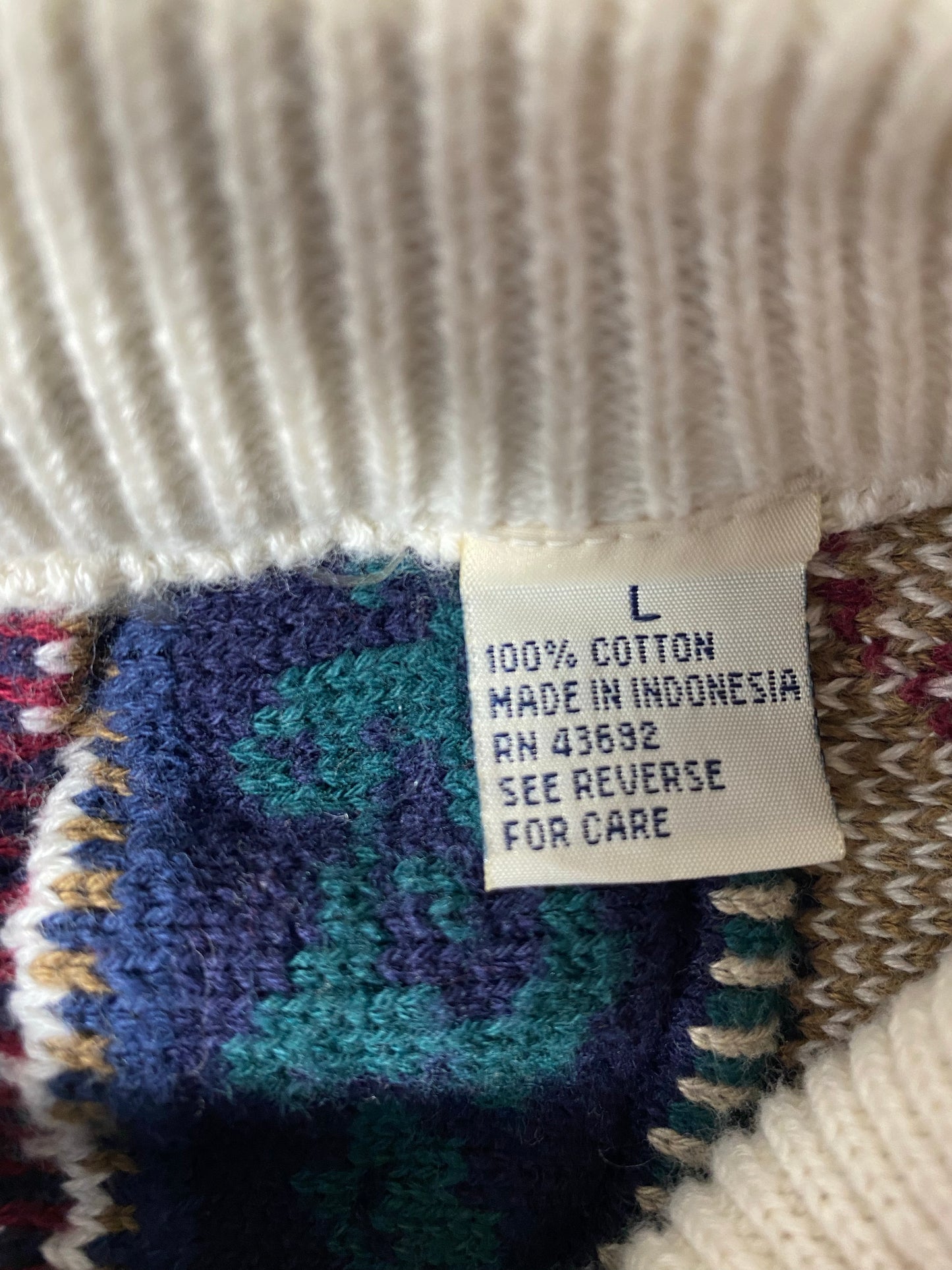 Vintage 3D COOGI- Style Size L Knit Sweater / K4207