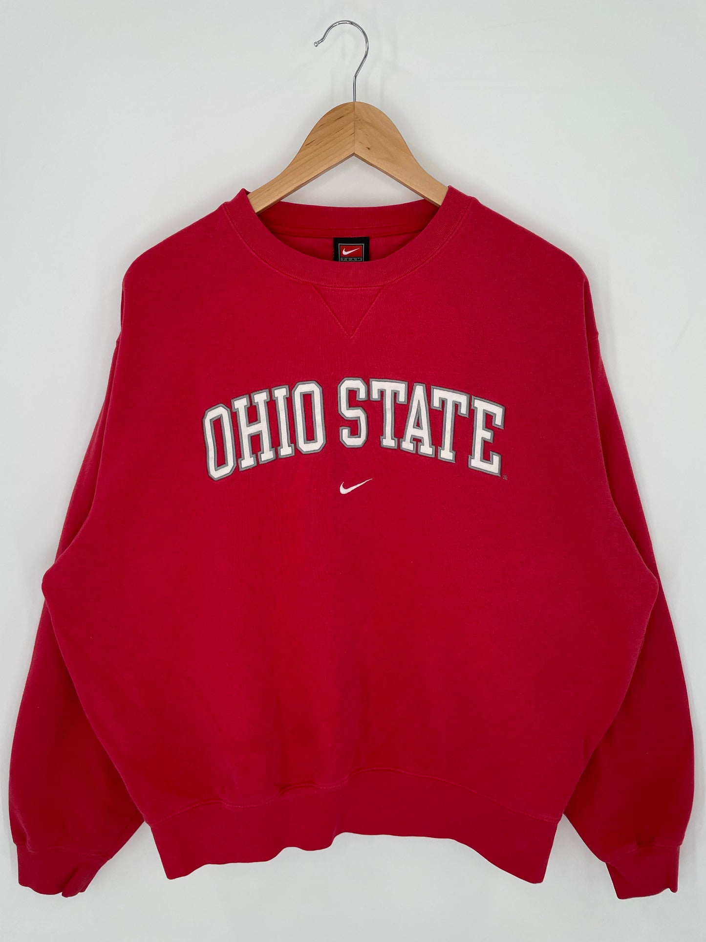 00' NIKE OHAIO STATE Size M Vintage College Sweat-shirt / K8973