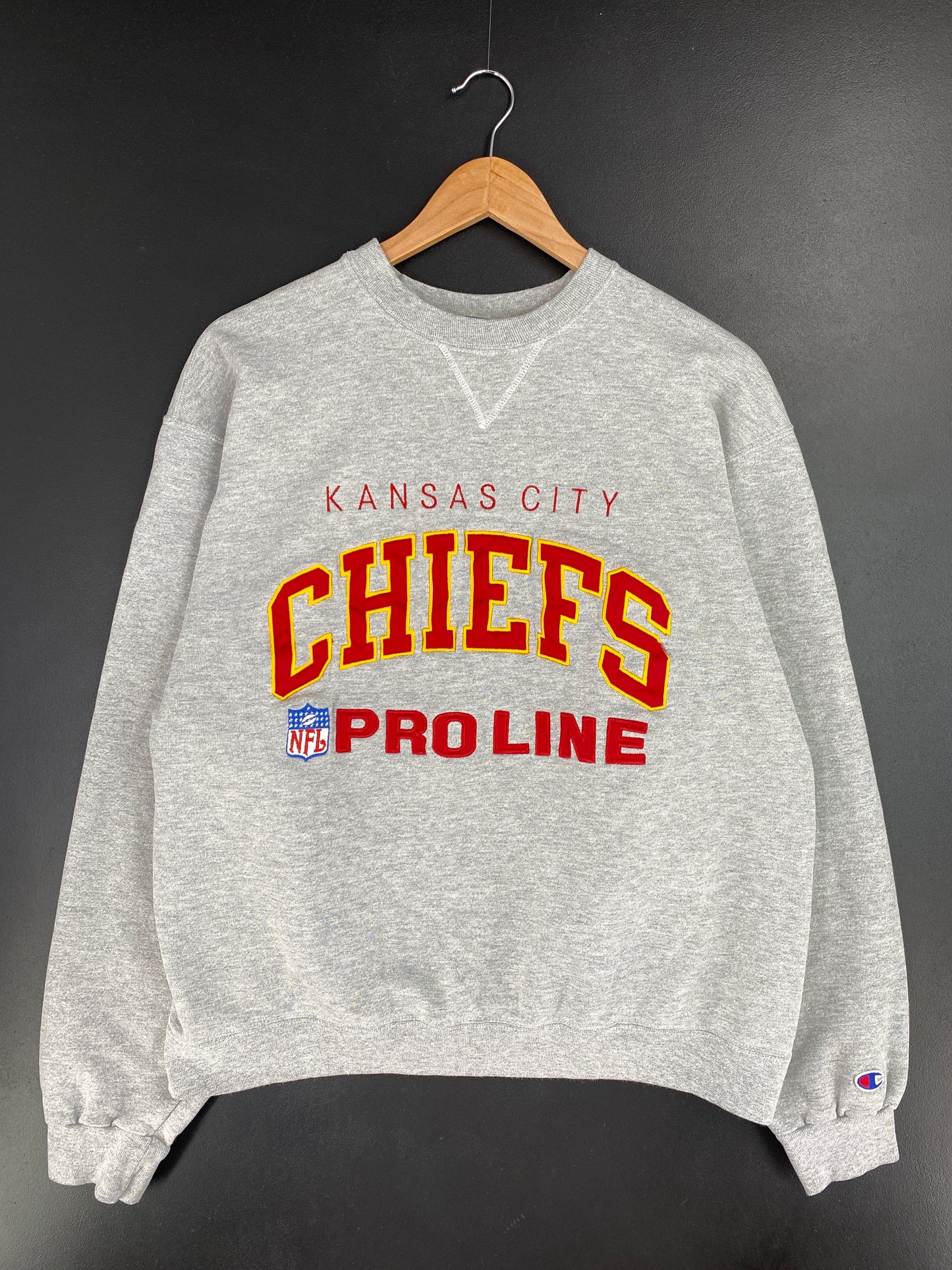 Vintage Champion x KANSAS CITY CHIEFS Size L Vintage NFL Sweat-shirt / A9963