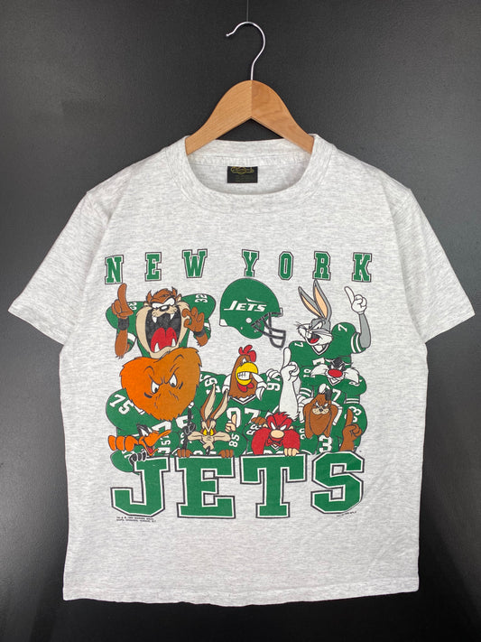 1993 LOONEY TUNES x NEW YORK JETS Size L Vintage NFL T- Shirts / A1040