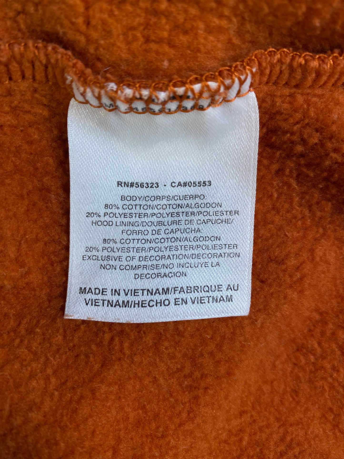 00' NIKE x TEXAS Size L Vintage College Hoodie Sweat-Shirt / A3271