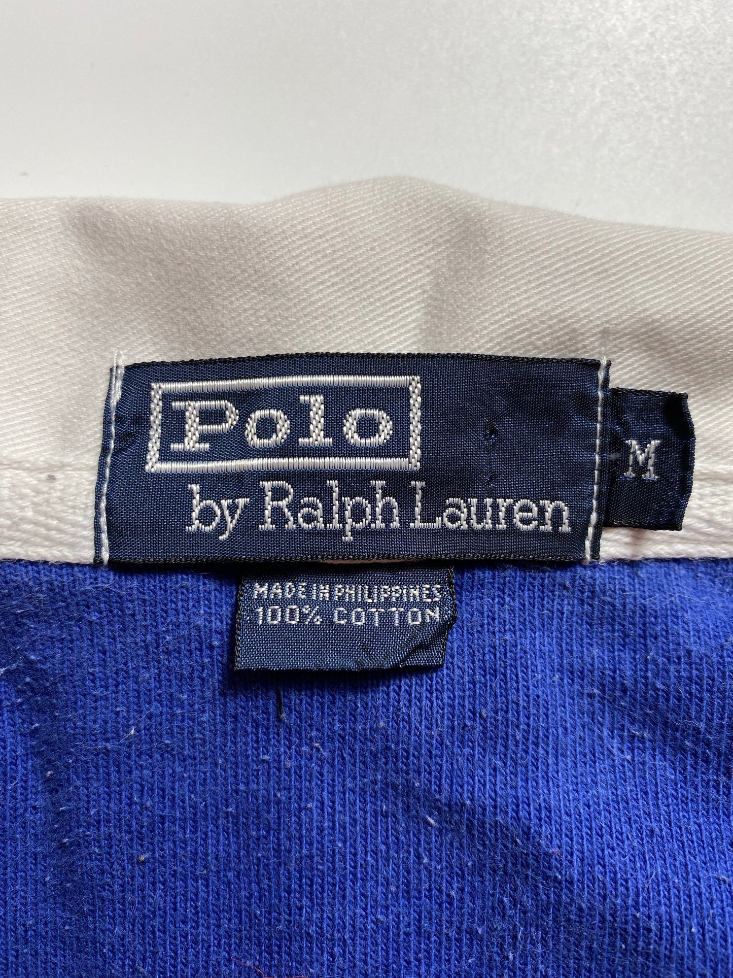 90’s POLO RALPH LAUREN Size M Vintage Rugby-shirt / A6814