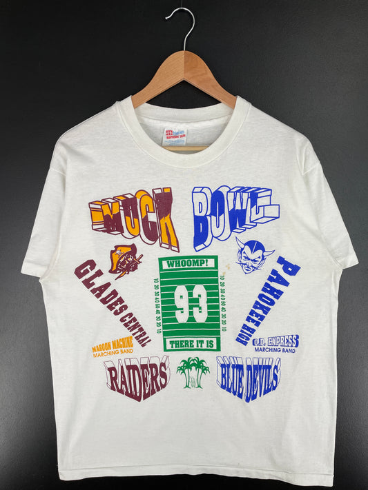 1993 MUCK BOWL Made in USA Size L Vintage T-Shirt / A3800