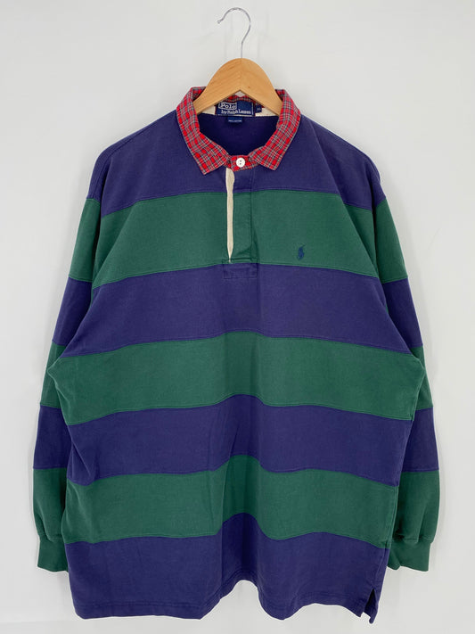 90’s POLO RALPH LAUREN Size XL Rugby-Shirt / A8037