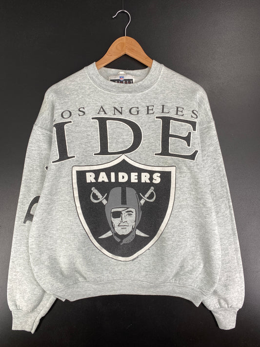 1992 LOS ANGELES RAIDERS Made in USA Size (Approx.XL) Vintage NFL Sweat-shirt / E2219S