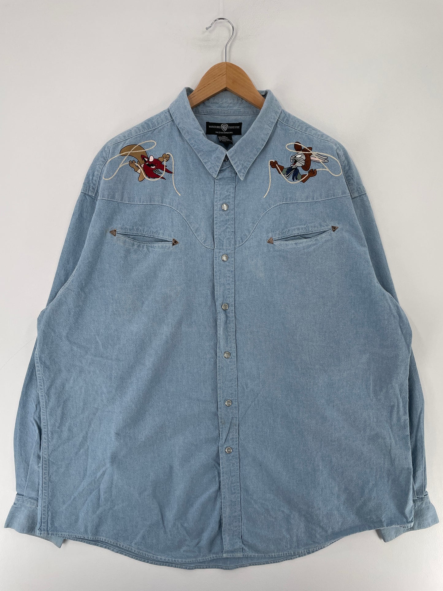 1995 LOONEY TUNES Size XXL Vintage Button Down Shirt / G2065B