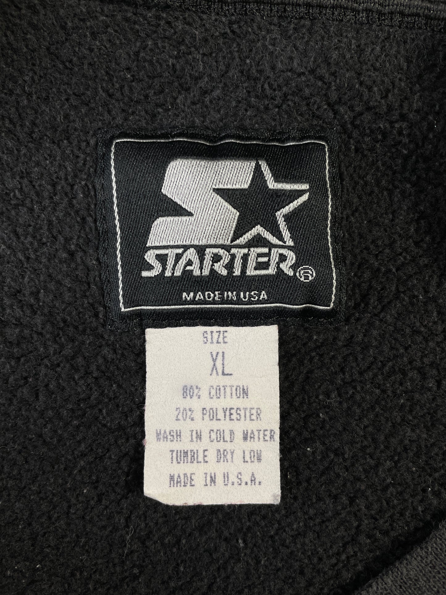 1995 STARTER x CAROLINA PANTHERS Made in USA Size XL Vintage College Sweat-shirt / E1507S