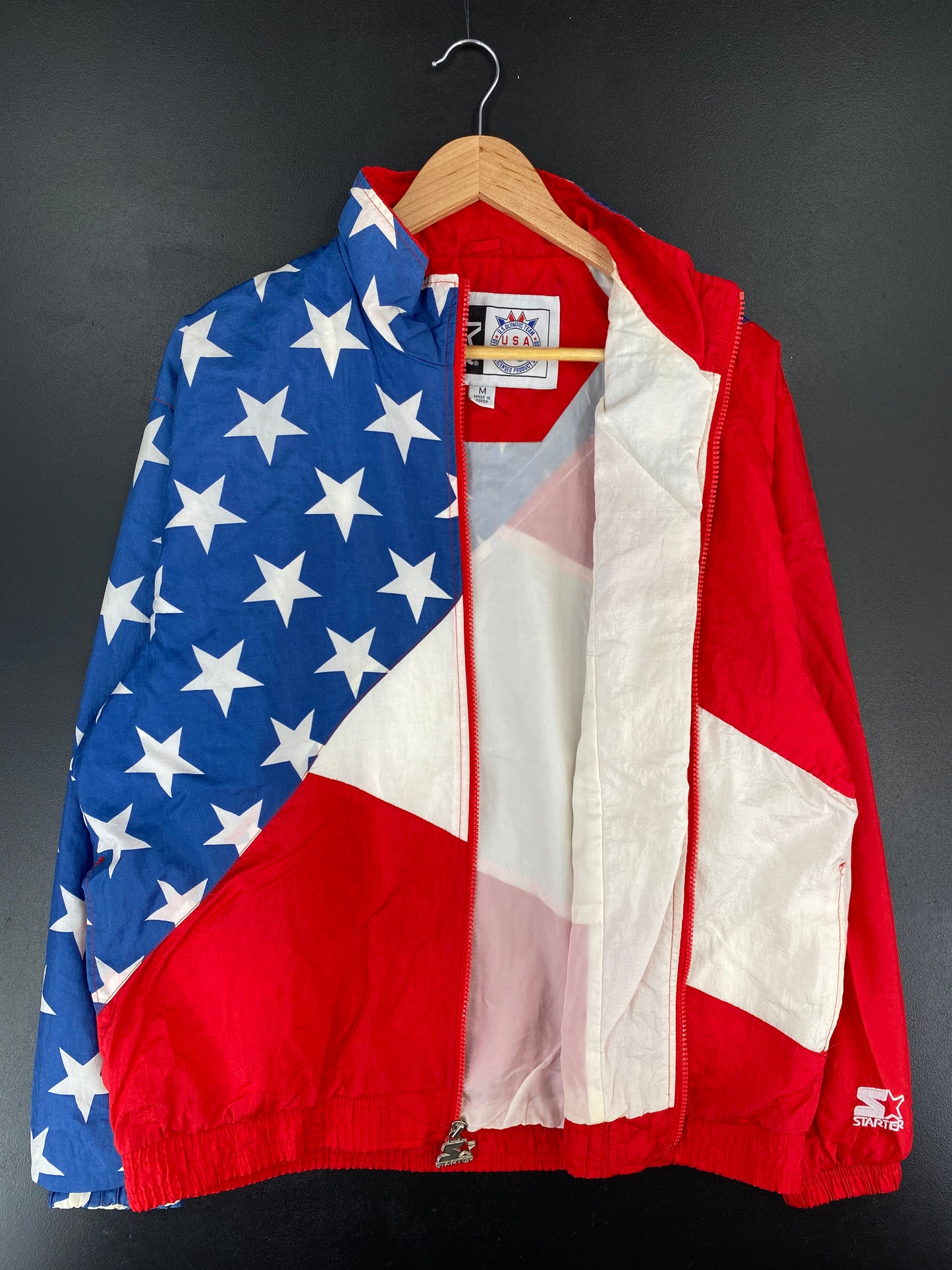 90’s STARTER x U.S. OLYMPIC TEAM Size M Nylon Zip-Up Jacket / E5937J