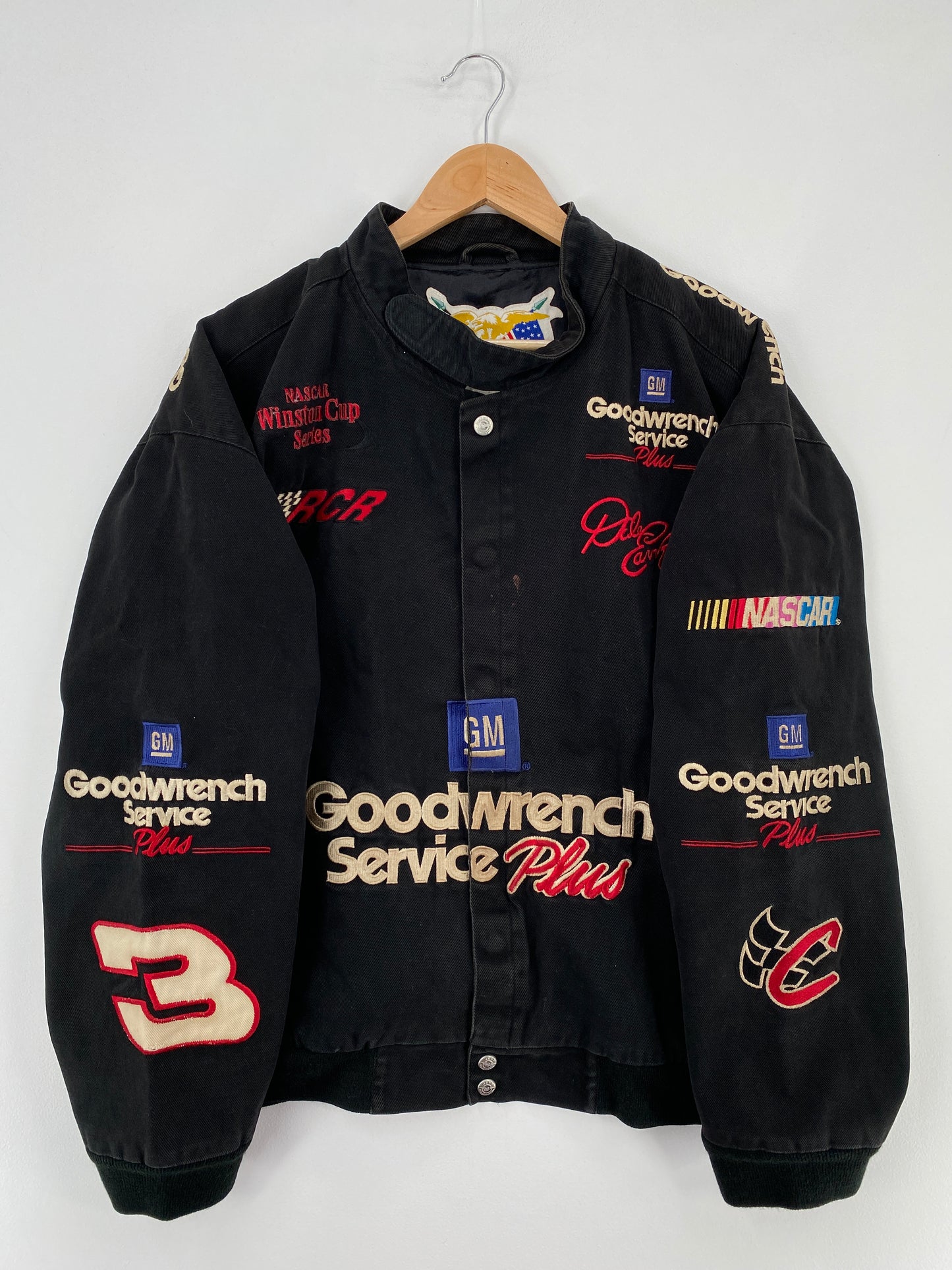 Vintage GOODWRENCH SERVICE Approx. Size XL Racing Jacket / E1913J