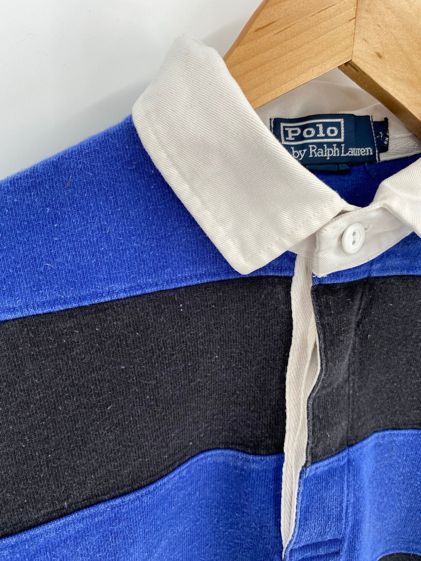 90’s POLO RALPH LAUREN Size M Vintage Rugby-shirt / A6814