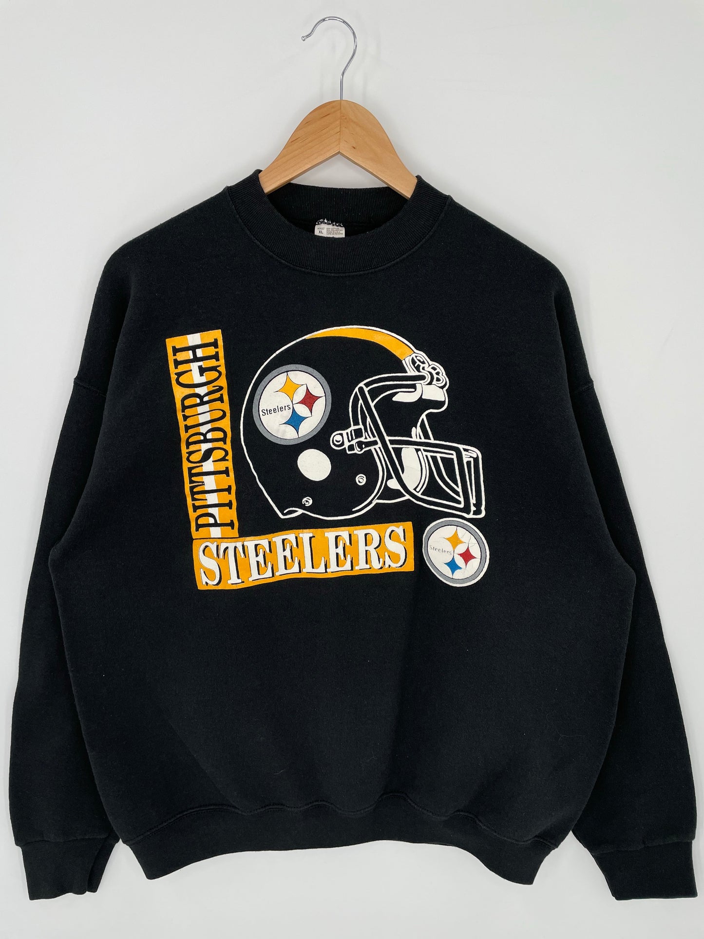 90's PITTSBURGH STEELERS Made in USA Size XL Vintage NFL Sweat-Shirt / A8090