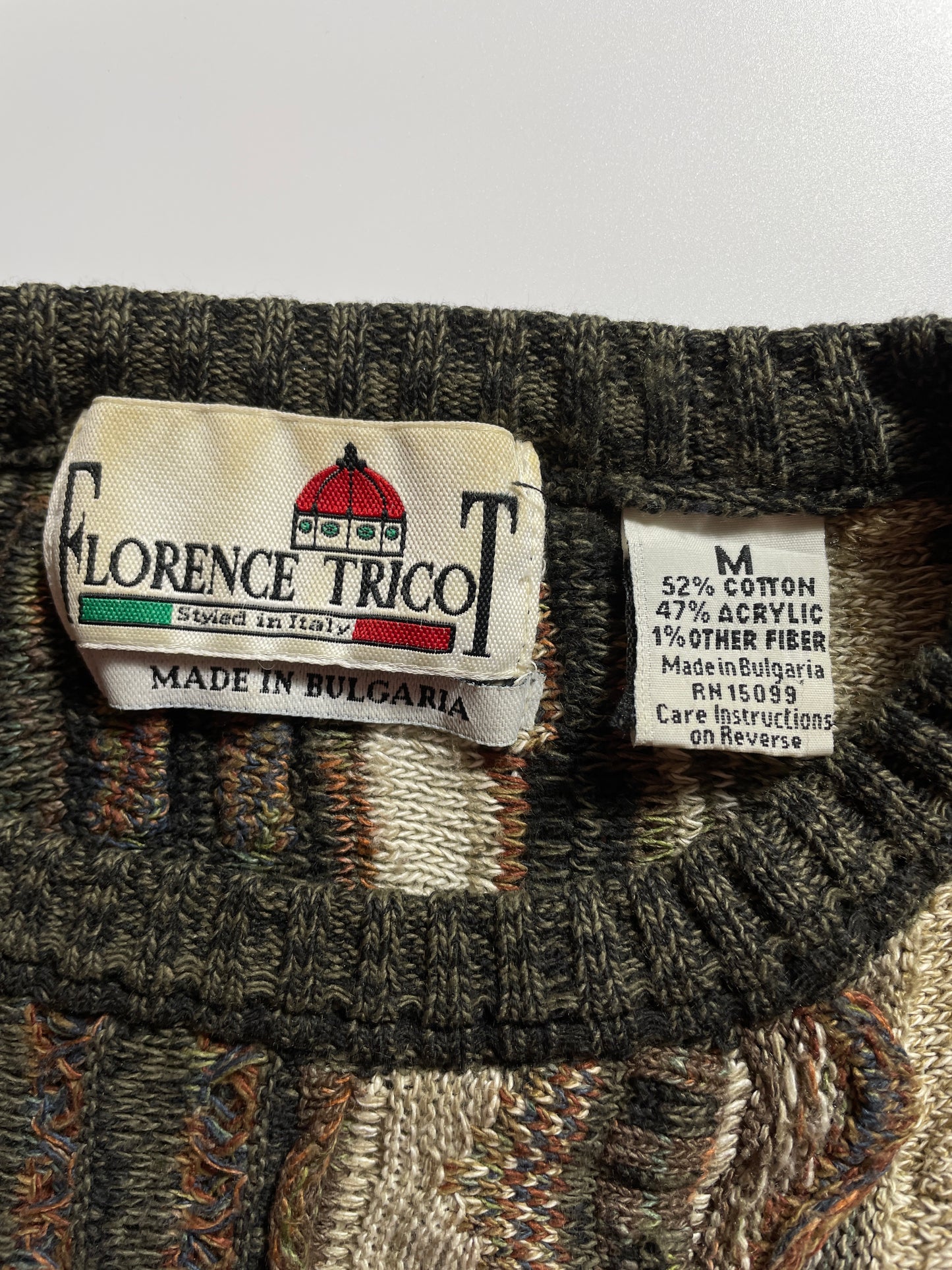 Vintage 3D COOGI-Style Size M Knit Sweater / K958