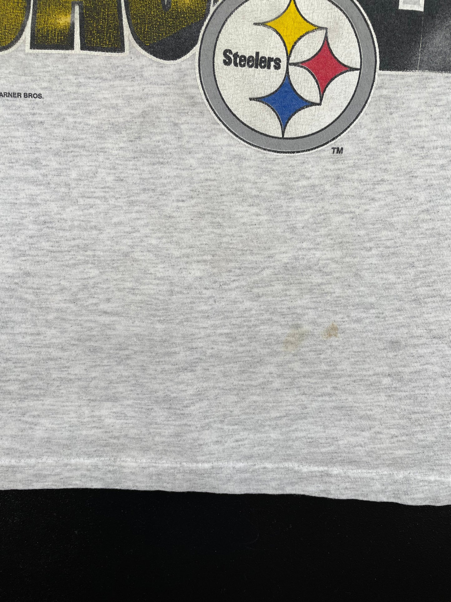 1996 PITTSGURBH STEELERS x LOONEY TUNES TAZ Size XL Vintage NFL T-Shirt / E1758T