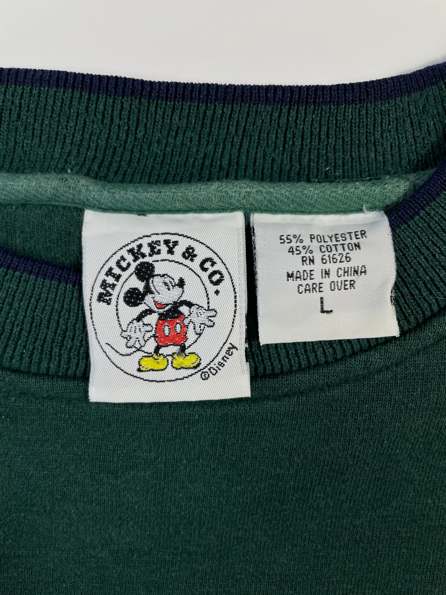 90’s DISNEY MICKEY Size L Vintage Sweat-shirt / A7675