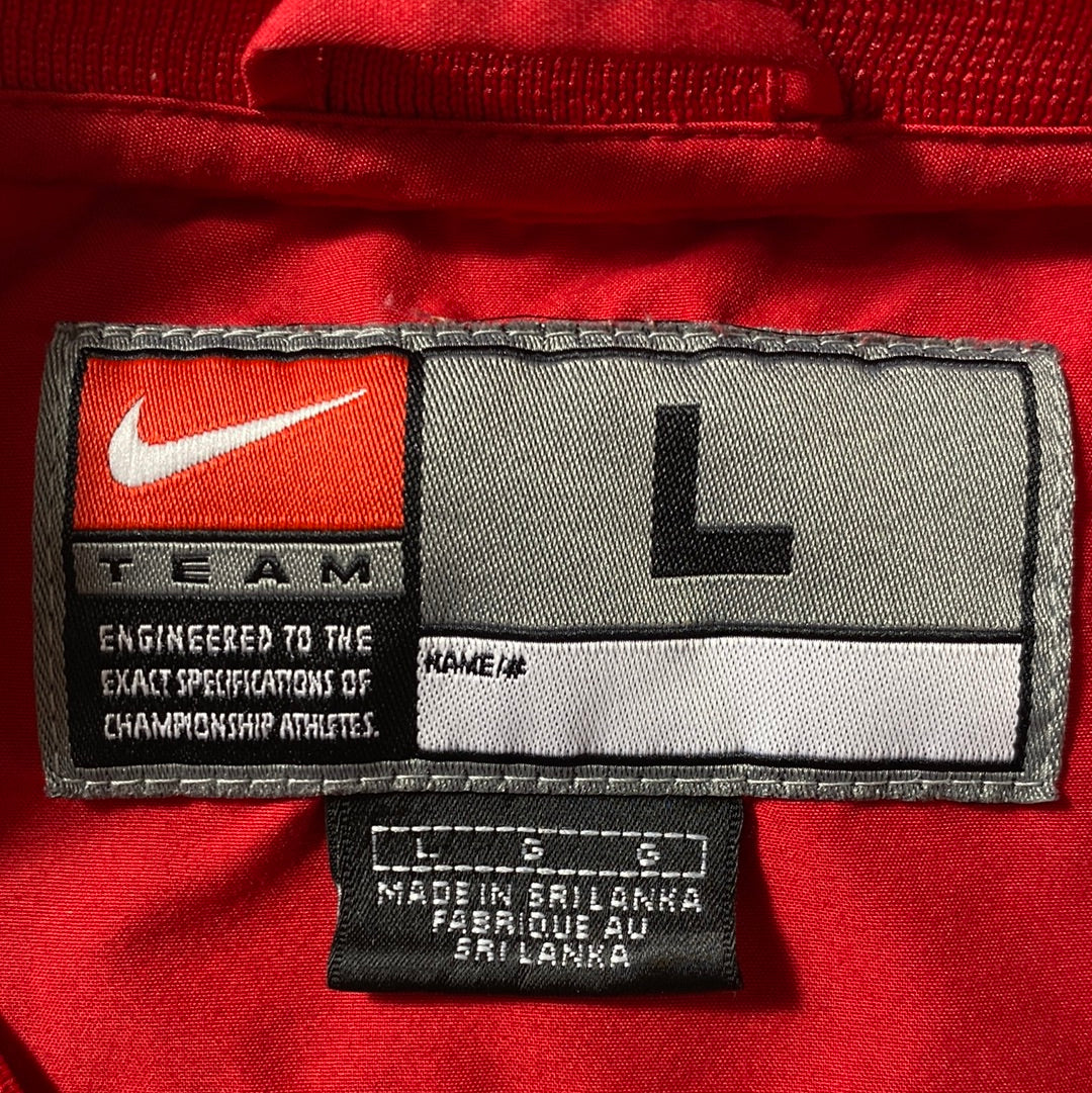 00' NIKE x IOWA STATE Size L Vintage NFL Nylon Jacket / E3720N