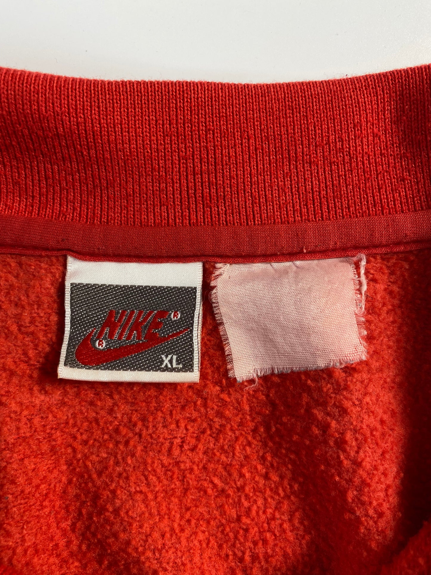 90’s NIKE Silver Tag Size XL Vintage Button Down Sweat-shirt / G5153S