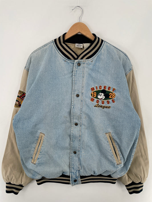 00' DISNEY MICKEY Size Approx.L Vintage Denim Jacket / E3273J
