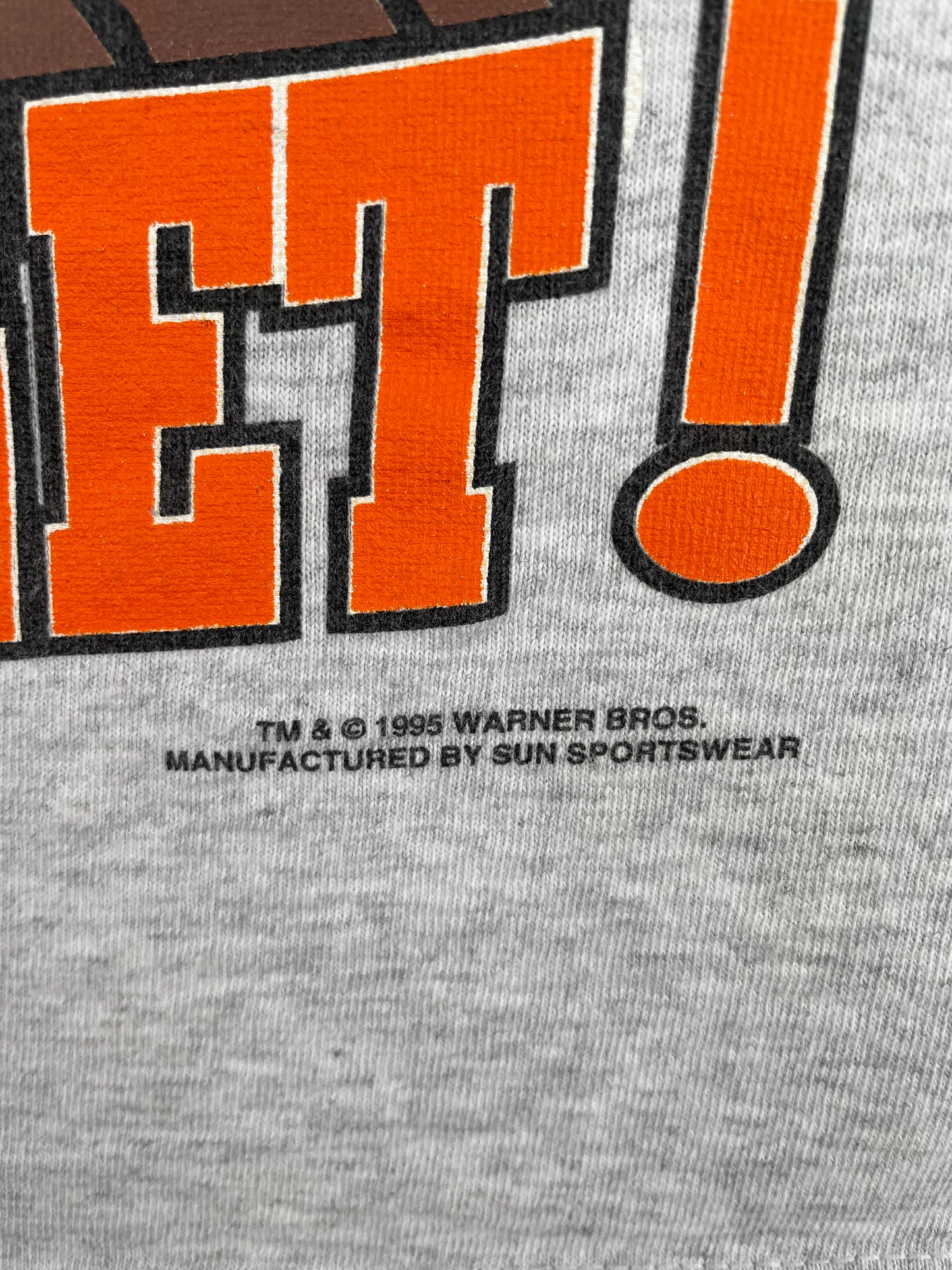 1995 LOONEY TUNES TAZ HALLOWEEN Made in USA Size XL Vintage T-Shirt / A2160