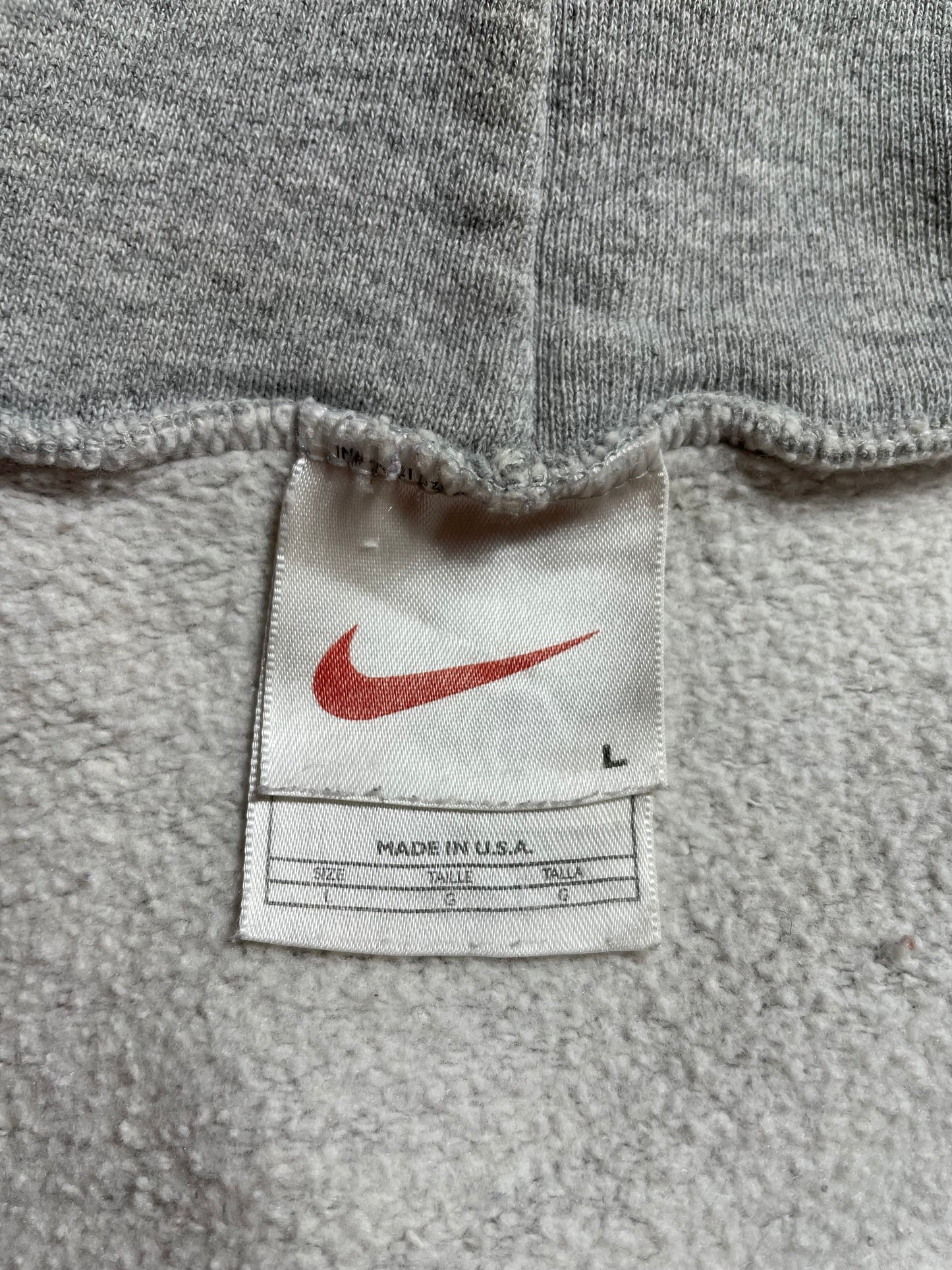 90’ NIKE CENTER SWOOSH Made in USA Size L Vintage Hoodie Sweat-Shirt / K5243