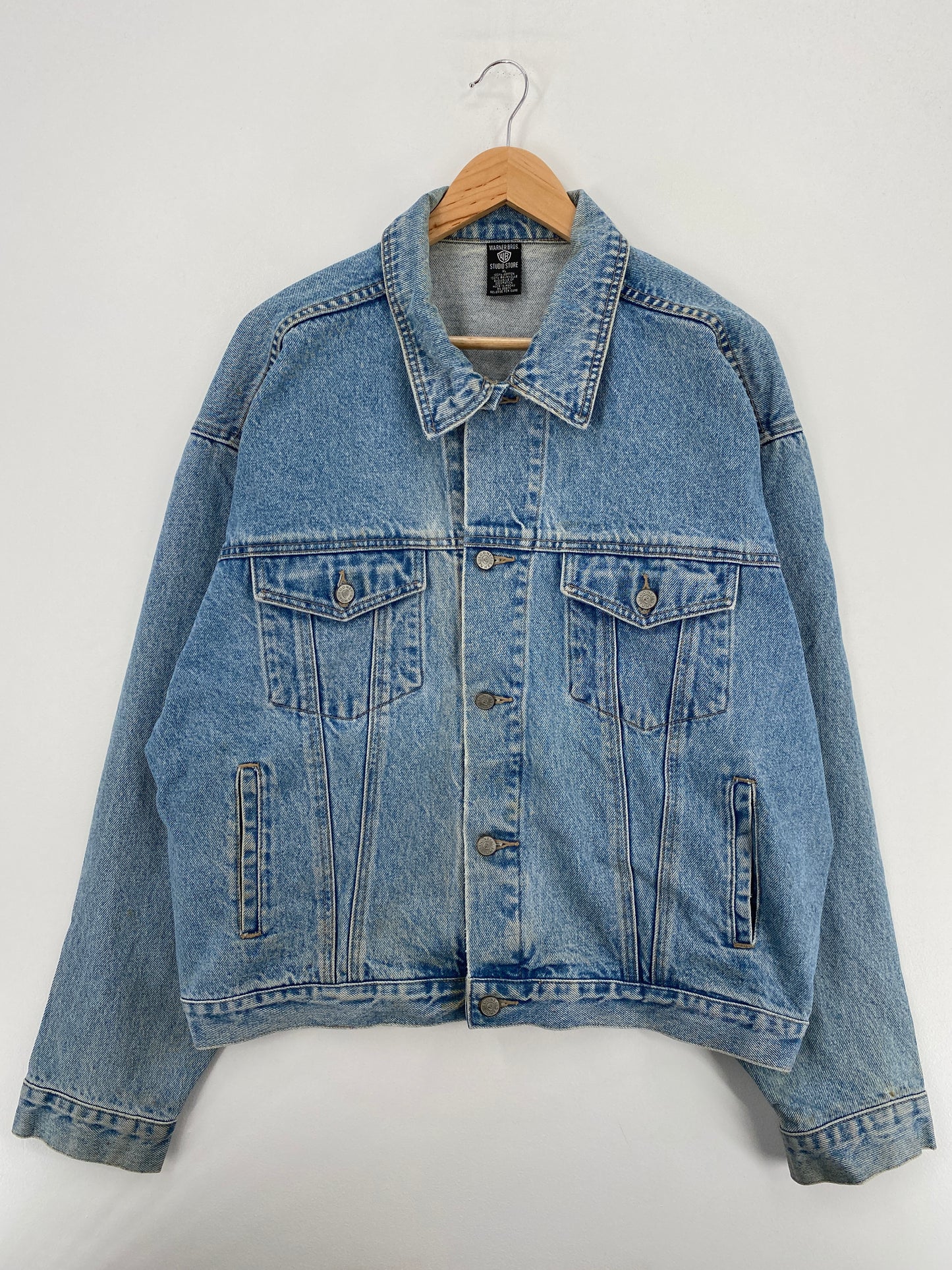 1997 LOONEY TUNES Size XL Vintage Denim Jacket / A5883