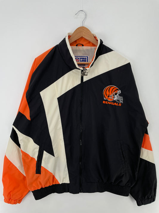 90’s STARTER x CHINCINNATI BENGALS Size L Vintage NFL Nylon Jacket / A9810