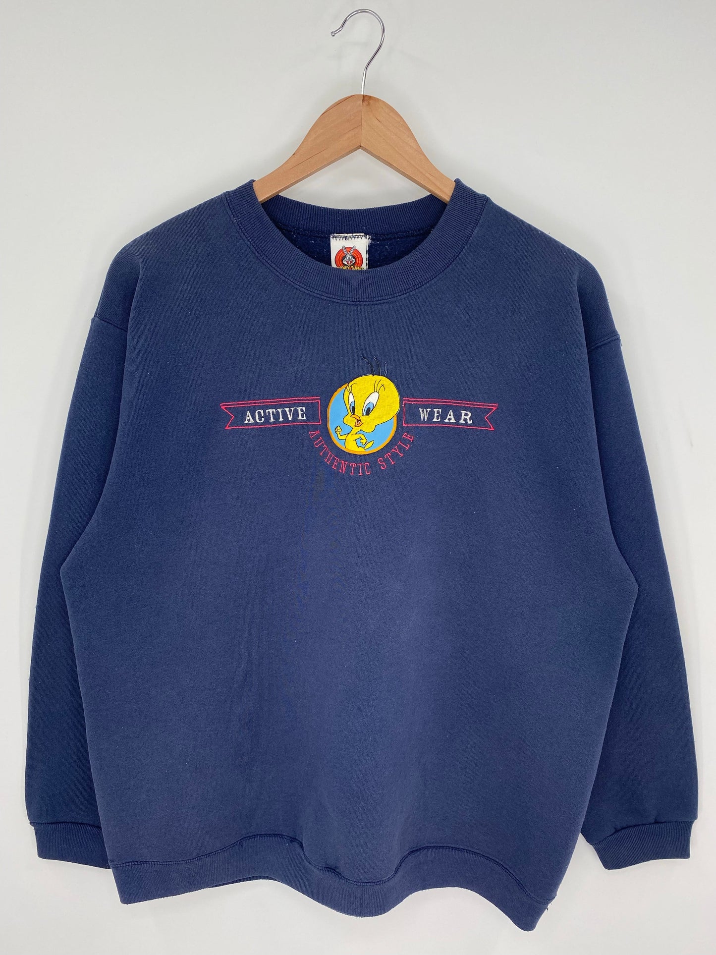 1998 LOONEY TUNES TWEETY Size L Vintage Sweat-shirt / E332