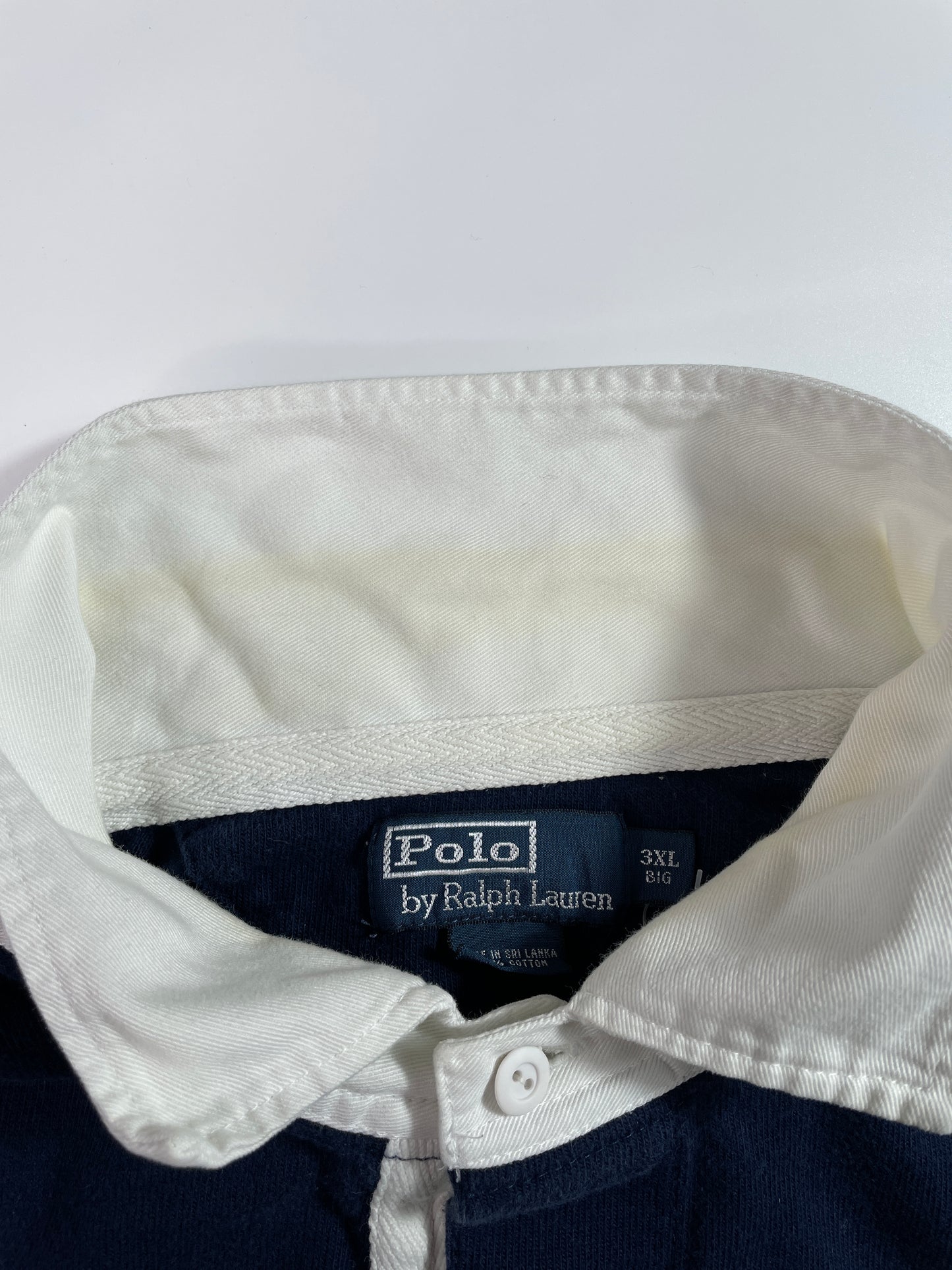 90's POLO RALPH LAUREN Size XXXL Vintage Rugby Shirt / E2674R