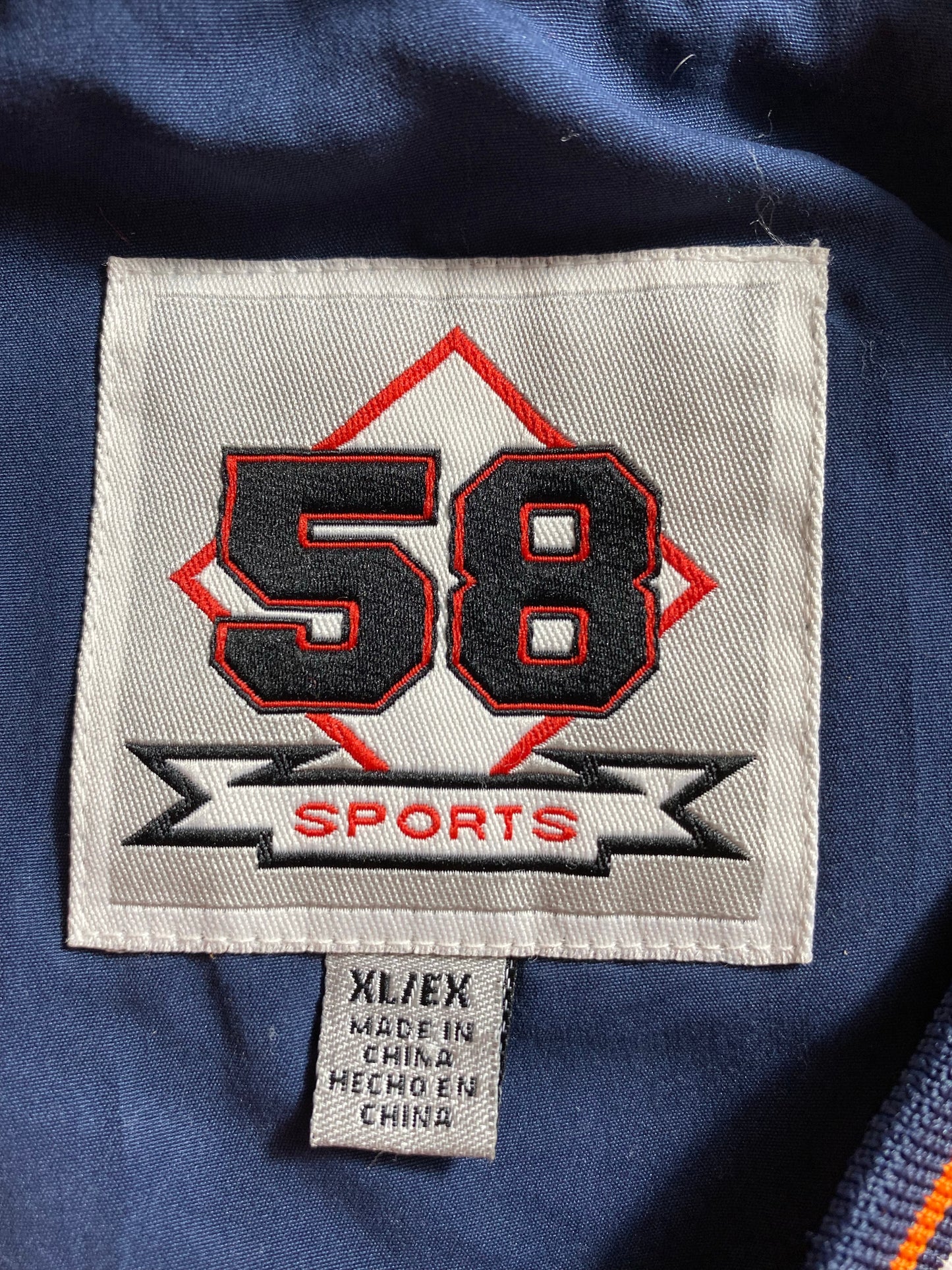 Vintage ILLINOIS Size XL College Nylon Jacket / K5968