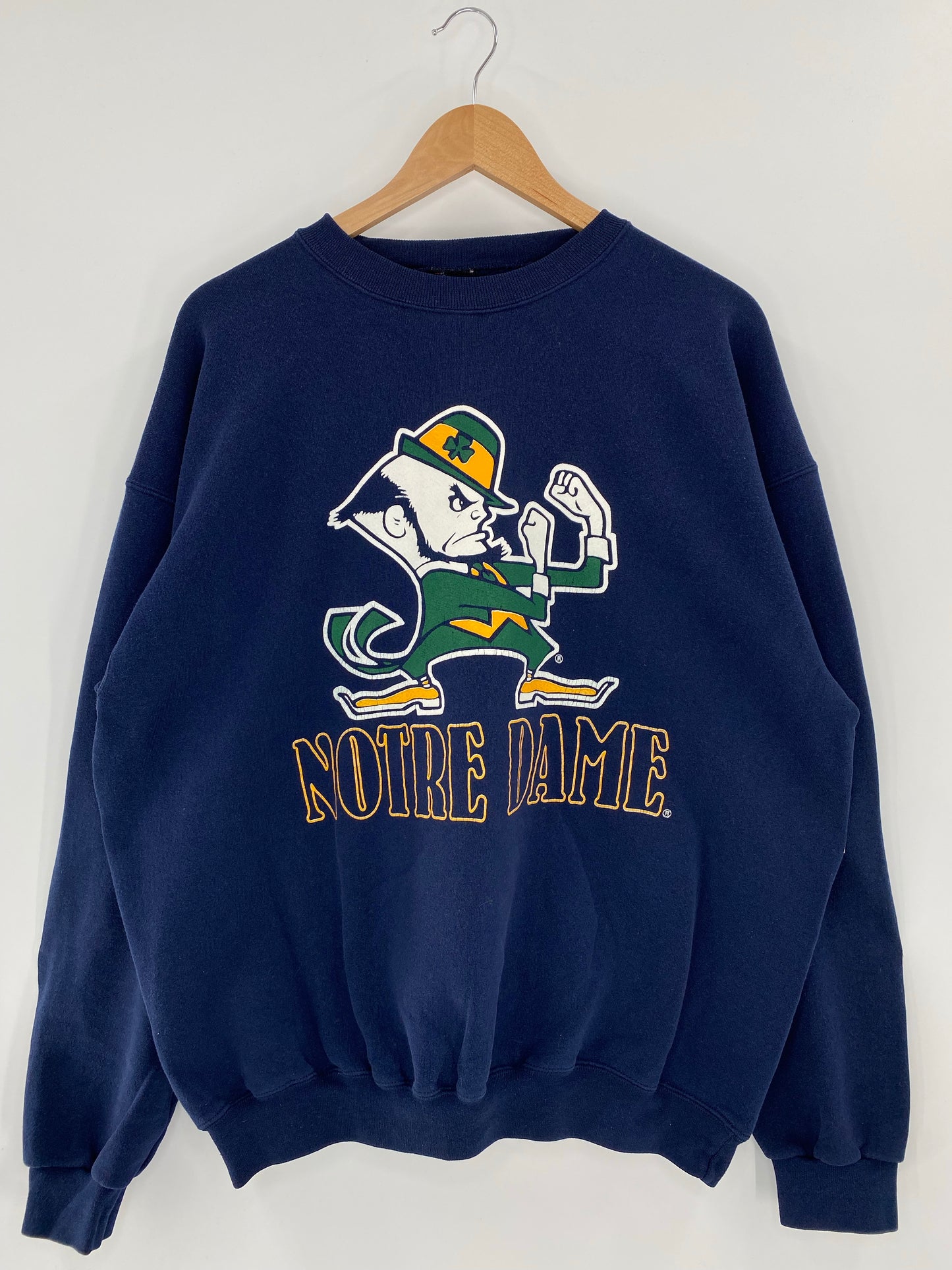 90’s NOTRE DAME Size No tag (Approx.XL) College Sweat-Shirt / k5586