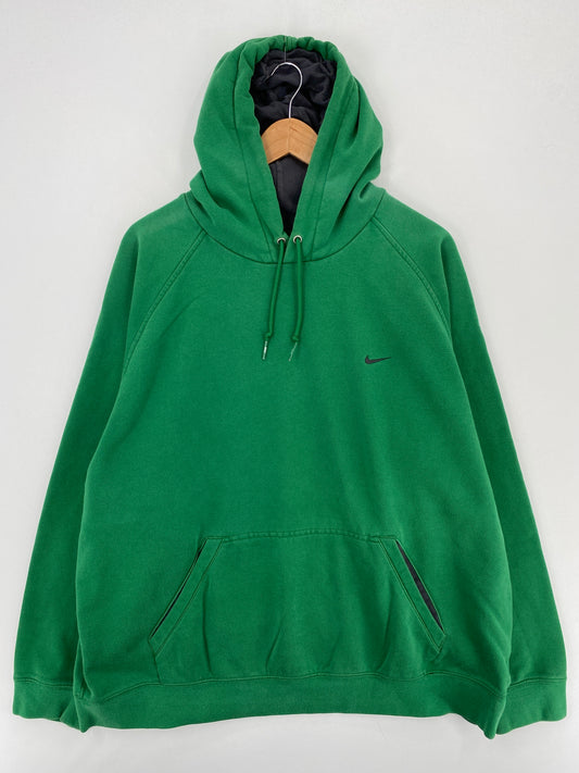 00’ NIKE MINI SWOOSH Size XXL Vintage Hoodie Sweat-Shirt / A6038
