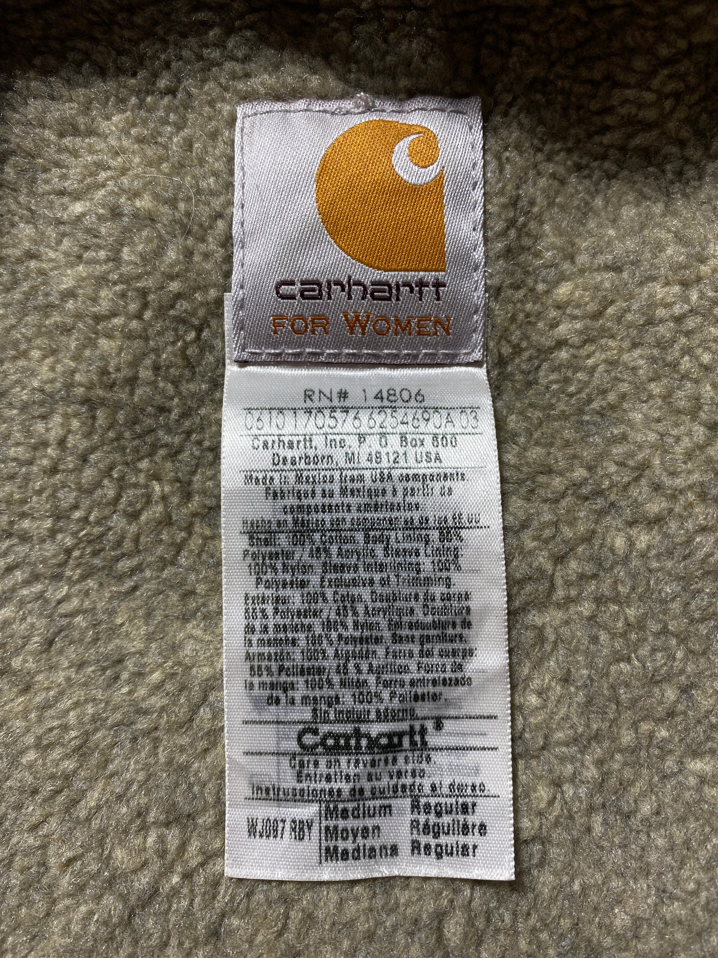 Vintage CARHARRT Size Ladies.M Duck Jacket / A9304