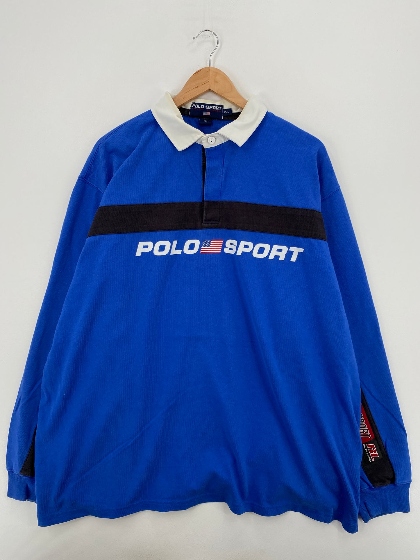 90’s POLO SPORT RALPH LAUREN Size XXL Vintage Rugby-Shirt / A6490