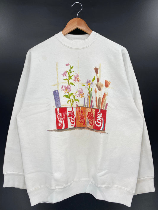 1991 COCA-COLA Size XL Vintage Sweat-Shirt / K4370