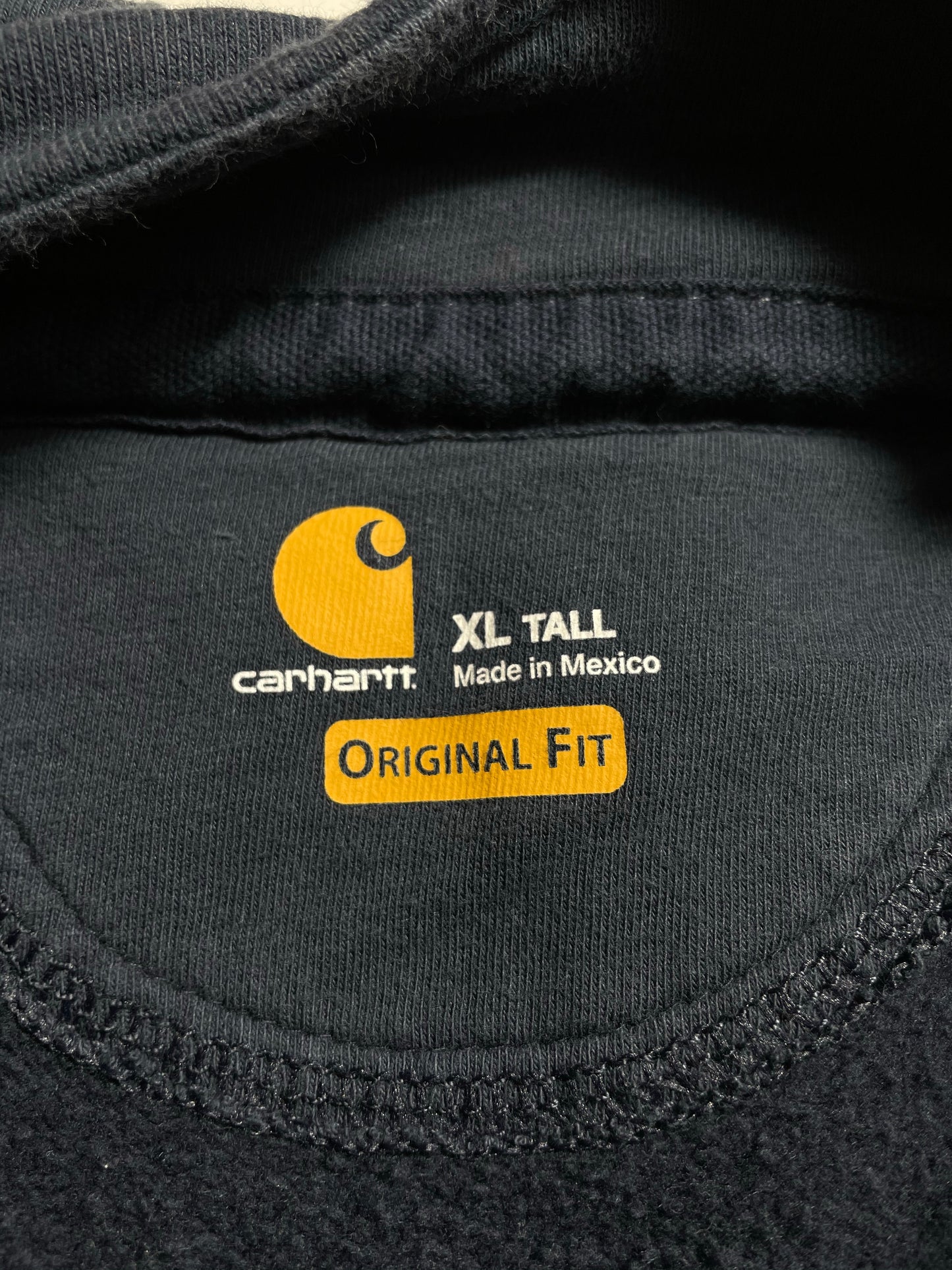Vintage CARHARTT Size XL Half Zip-up Hoodie Sweat-Shirt / K9094
