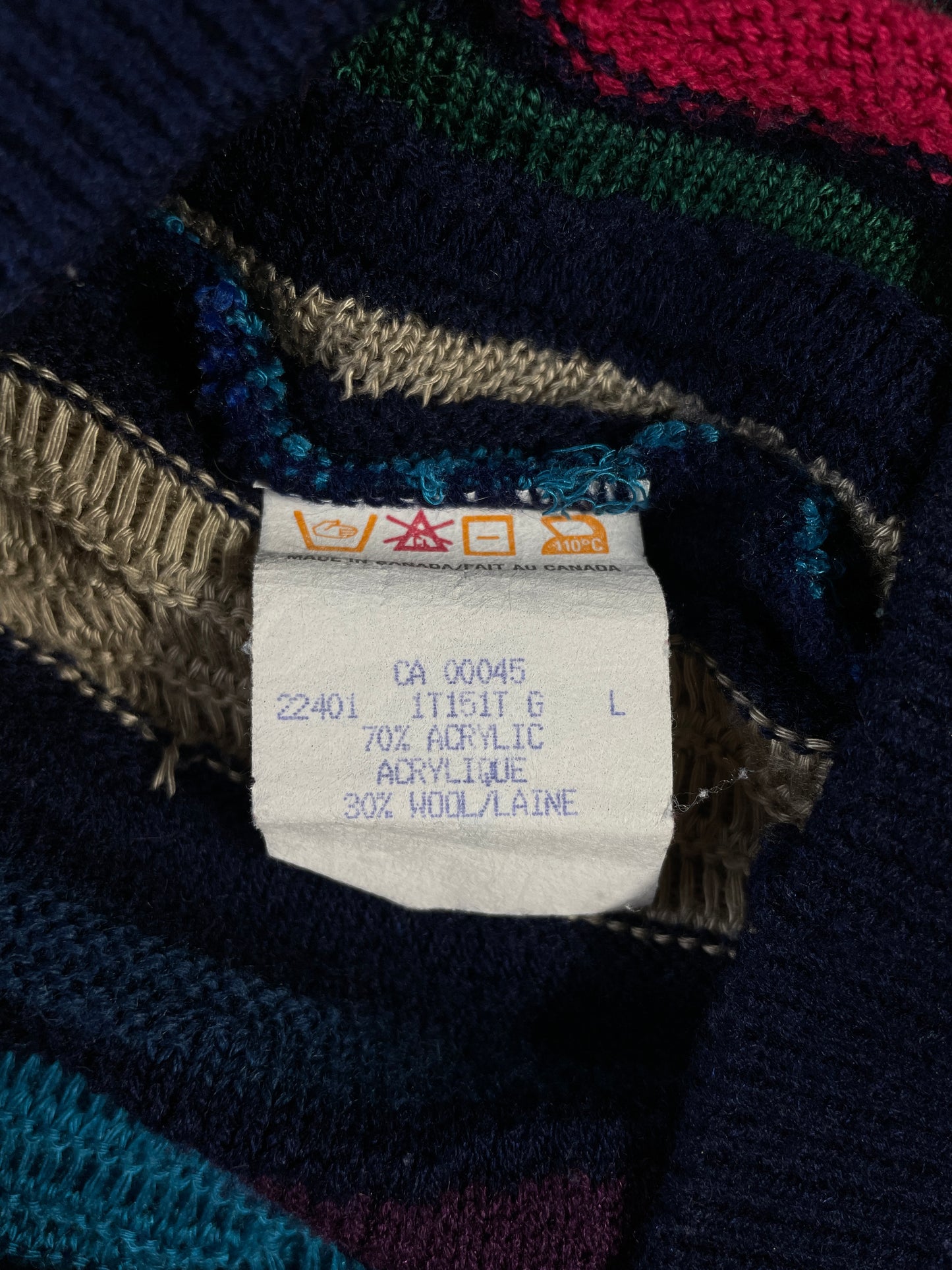 Vintage 3D COOGI- Style Size L Knit Sweater / A9402