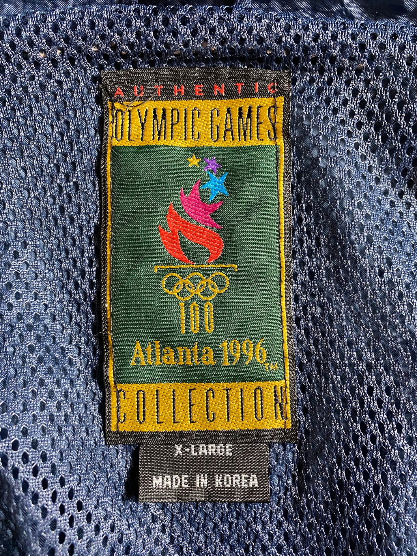 1996 ATLANTA OLYMPIC Size XL Vintage Nylon Jacket / K6074