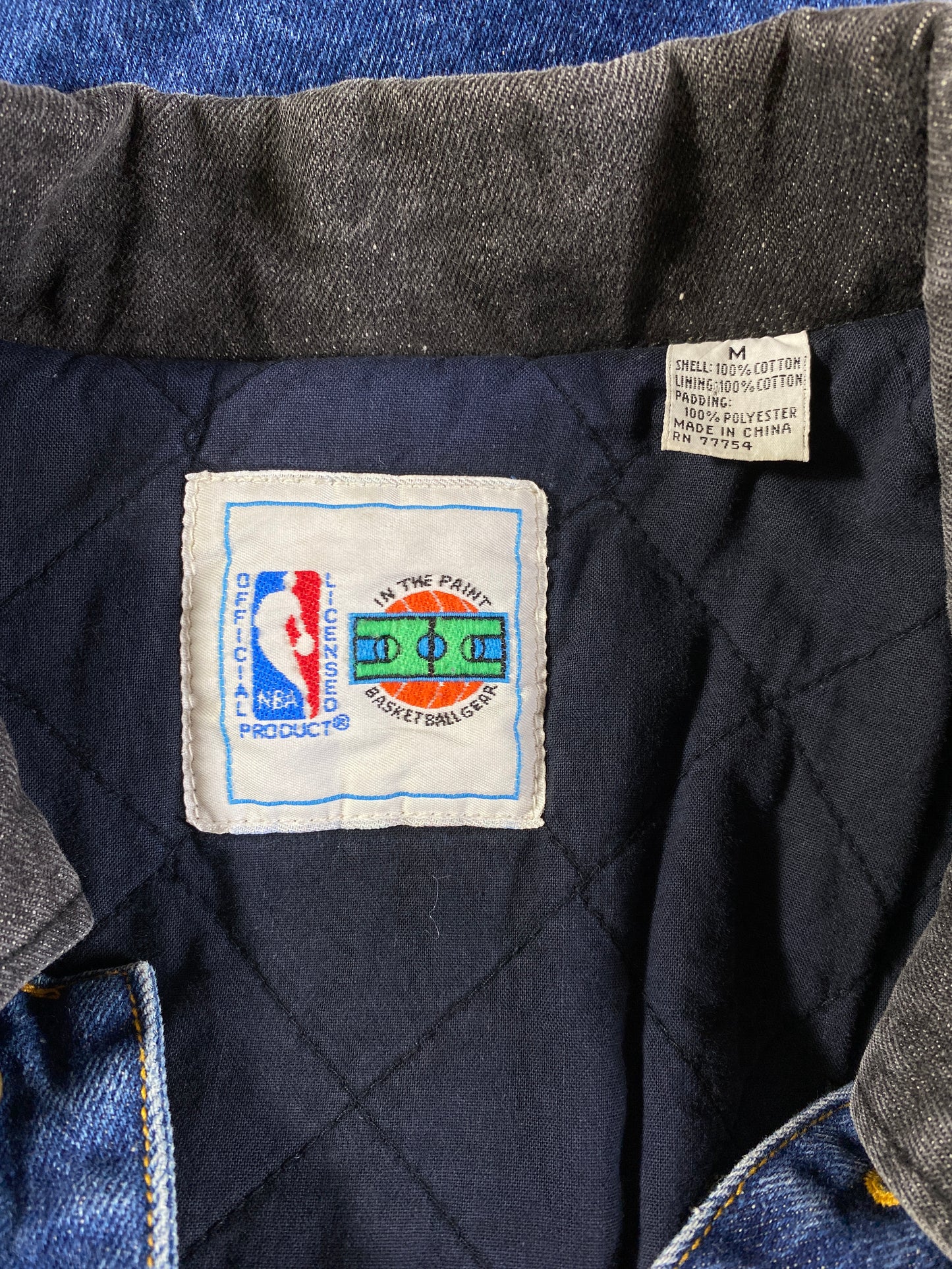 90’s LOS ANGELES LAKERS Size M NBA Denim Jacket / E5393J