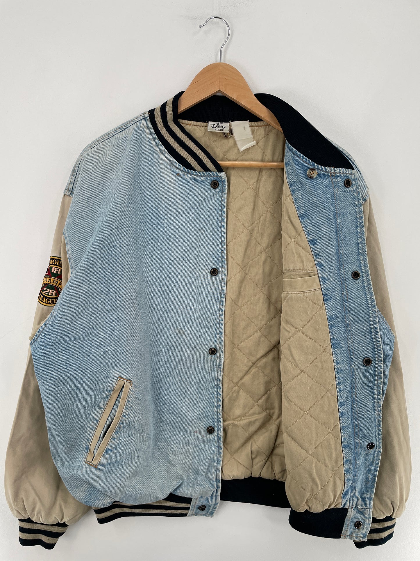 00' DISNEY MICKEY Size Approx.L Vintage Denim Jacket / E3273J