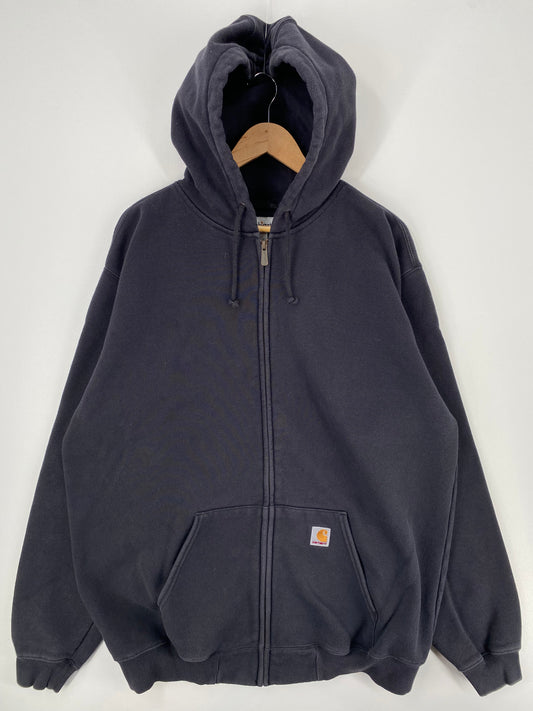 Vintage CARHARTT Size XL Zip-up Hoodie Sweat-Shirt / A457