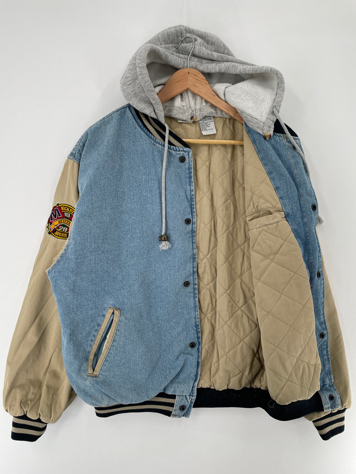 00' DISNEY MICKEY Size XL Vintage Denim Jacket / E5768J