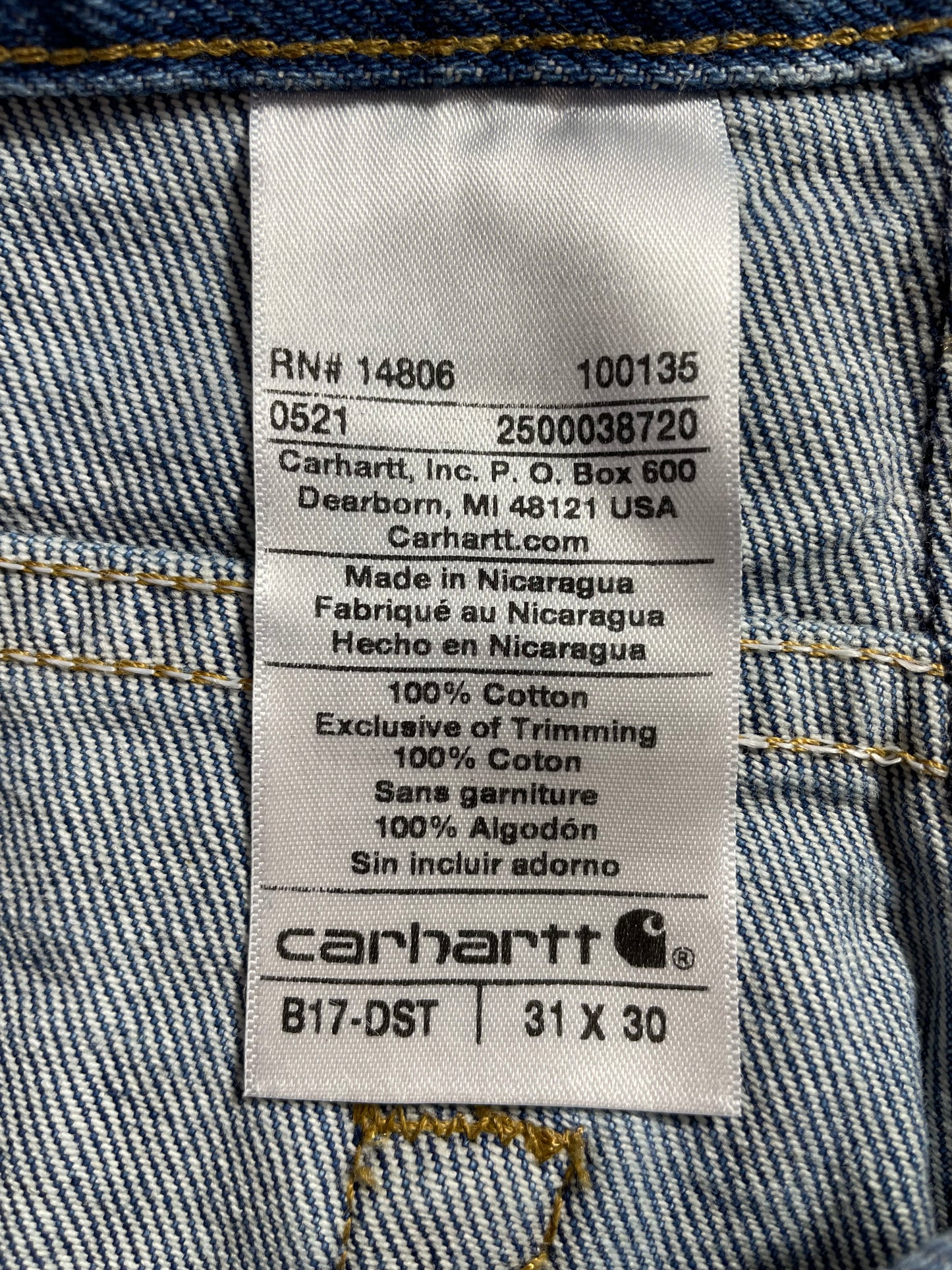 Vintage CARHARTT Size W31xL29 Denim Pants / A1901
