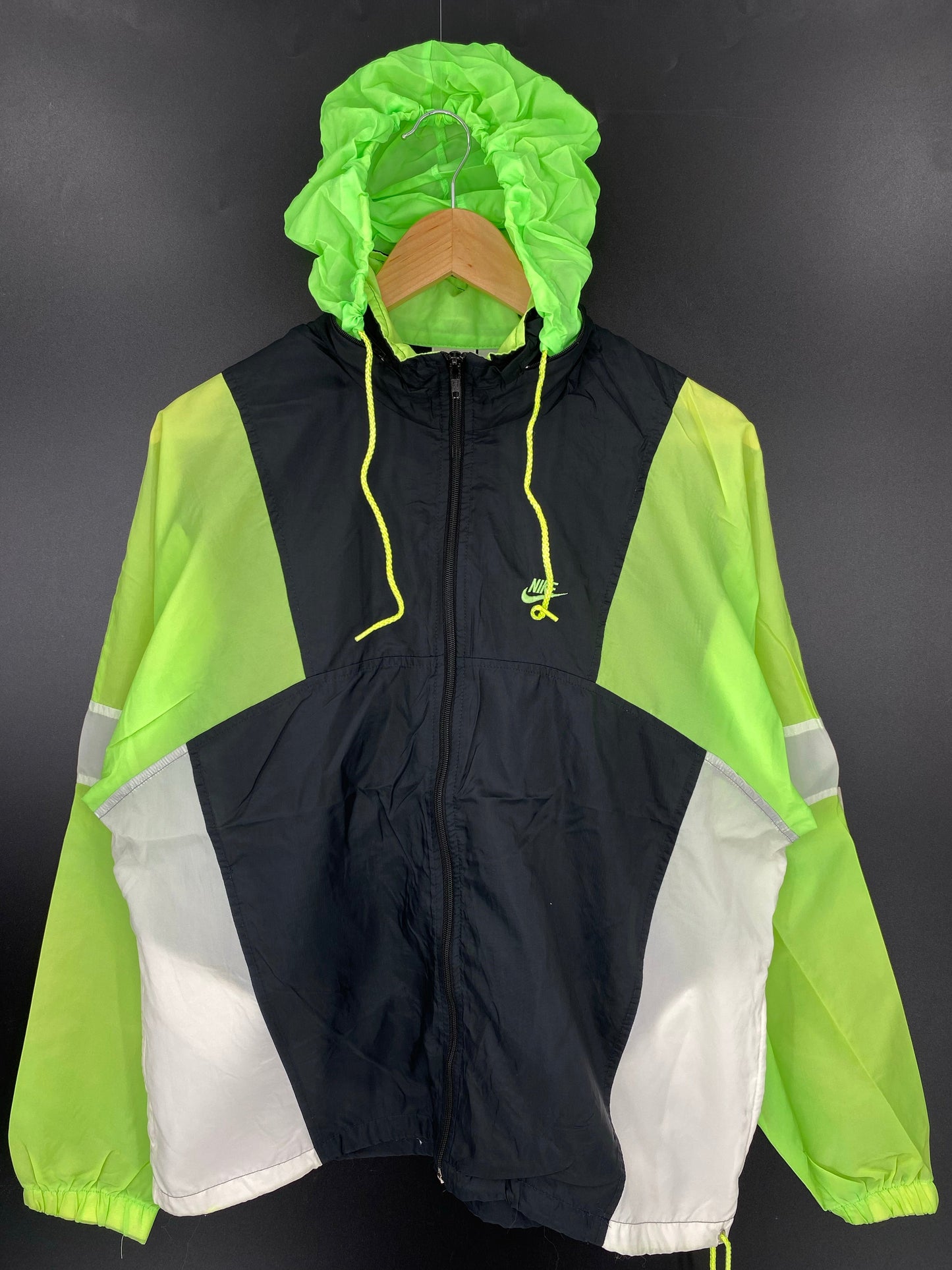 .90’s NIKE Size Ladies L Vintage Zip-up Nylon Jacket / A8205