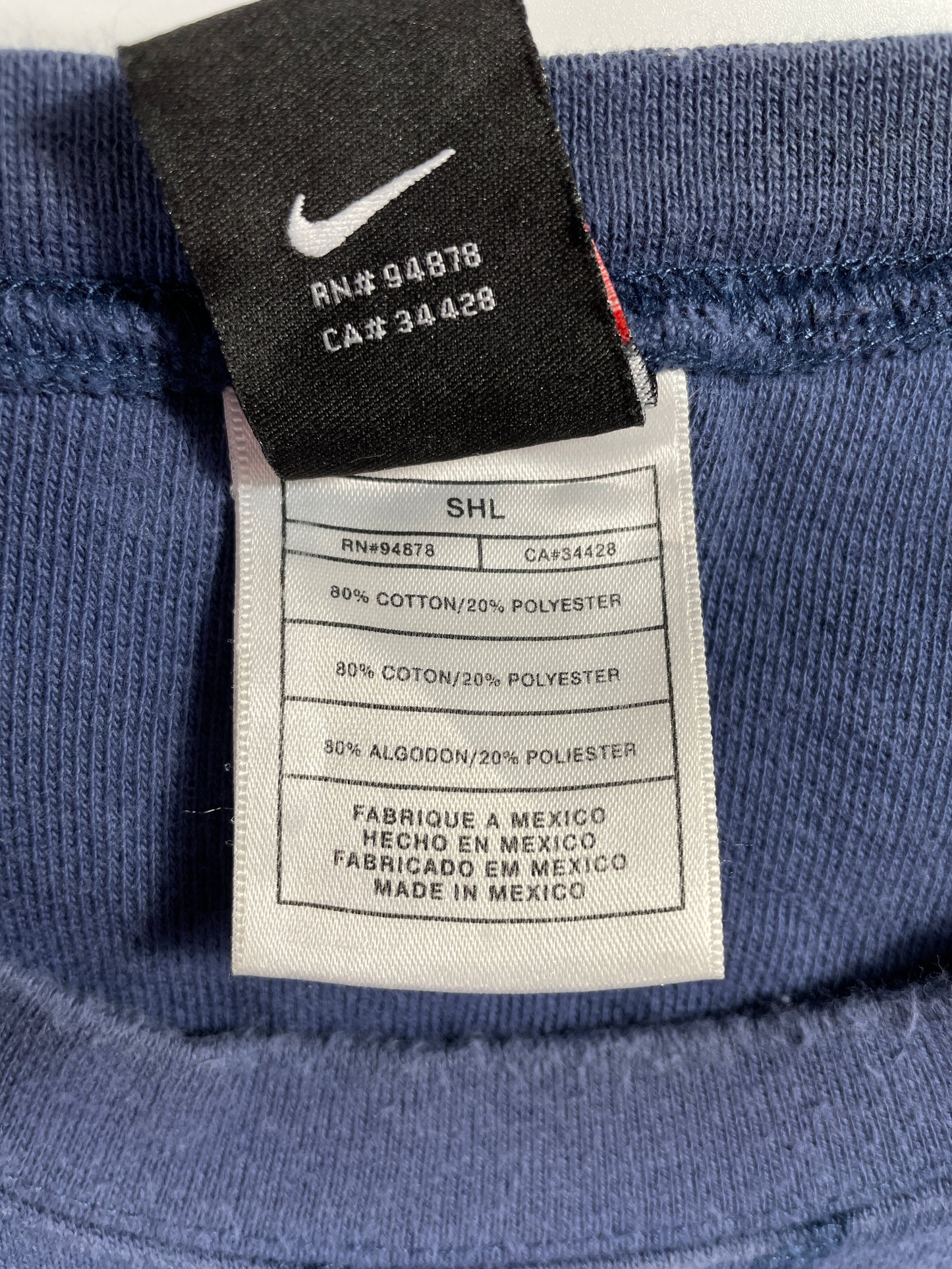 00' NIKE x CONNECTICUT HUSKIES Size XL Vintage College Sweat-Shirt / E6042S