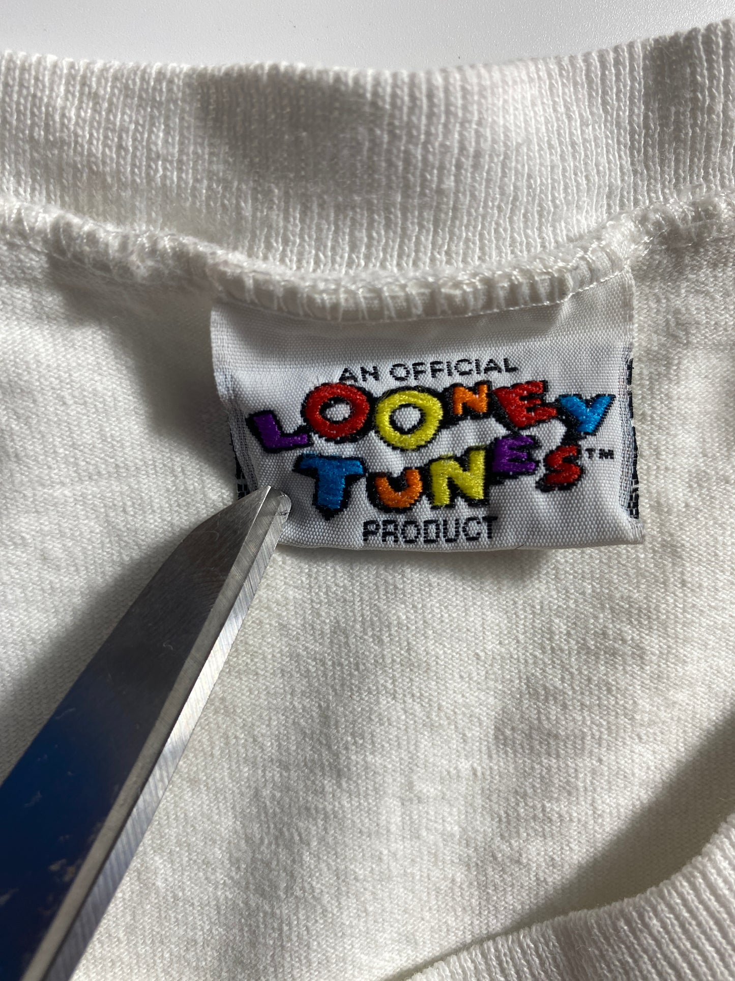 1995 LOONEY TUNES TAZ Made in USA Size XL Vintage Long Sleeve T-Shirts / K1598